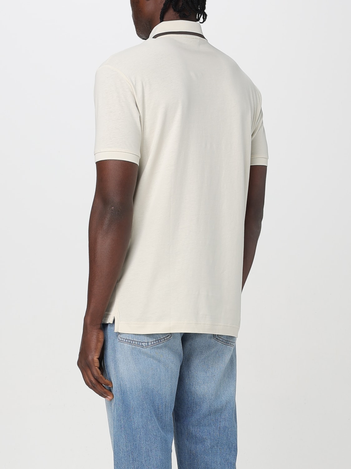 EA7 POLO SHIRT: Polo shirt men Ea7, Beige - Img 2
