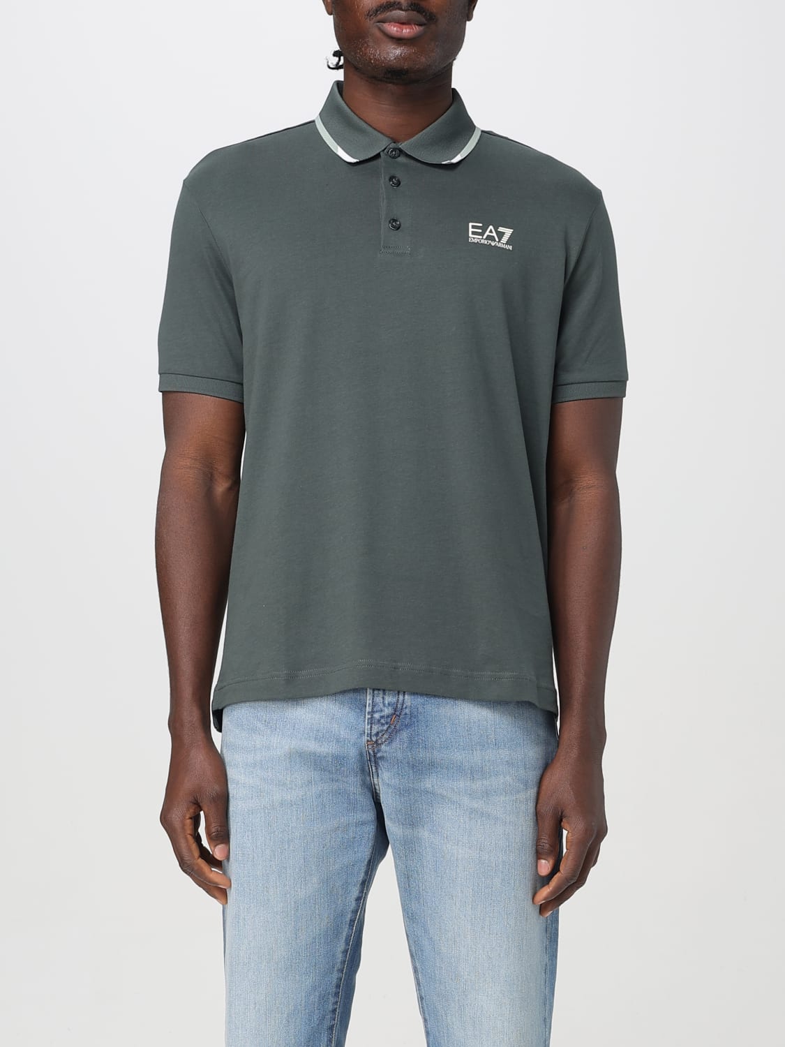 EA7 POLO SHIRT: Polo shirt men Ea7, Sand - Img 1