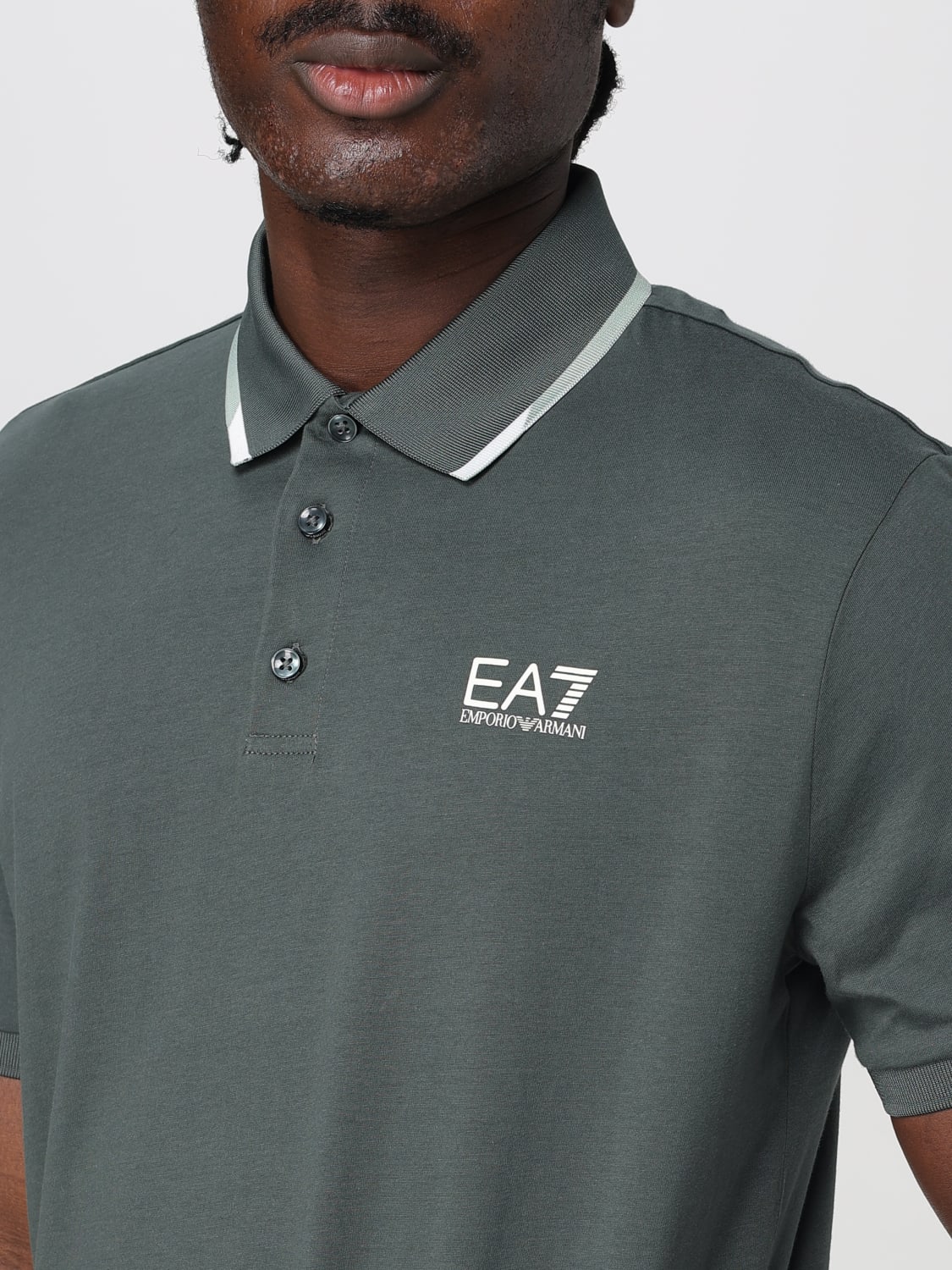 EA7 POLO SHIRT: Polo shirt men Ea7, Sand - Img 3