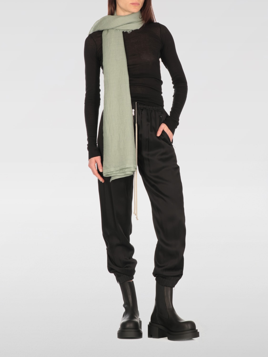 RICK OWENS PANTALONE: Pantalone jogging Rick Owens in cotone, Nero - Img 2