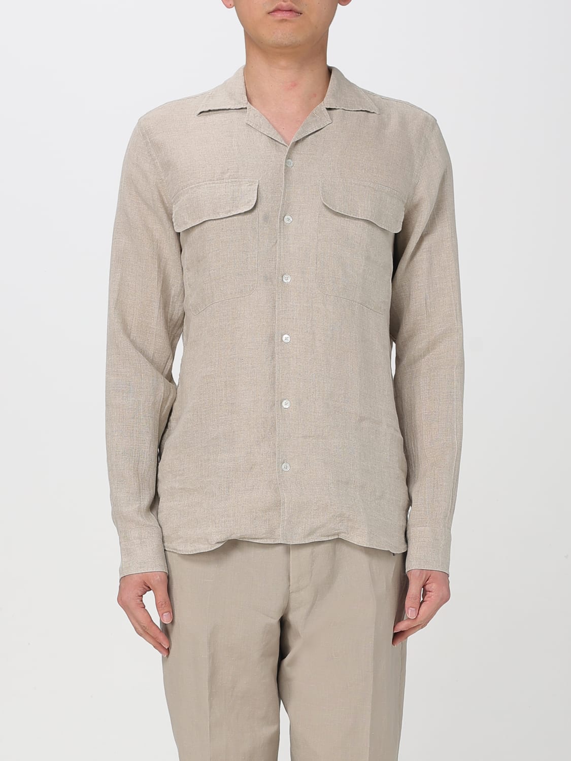 TAGLIATORE SHIRT: Shirt men Tagliatore, Beige - Img 1