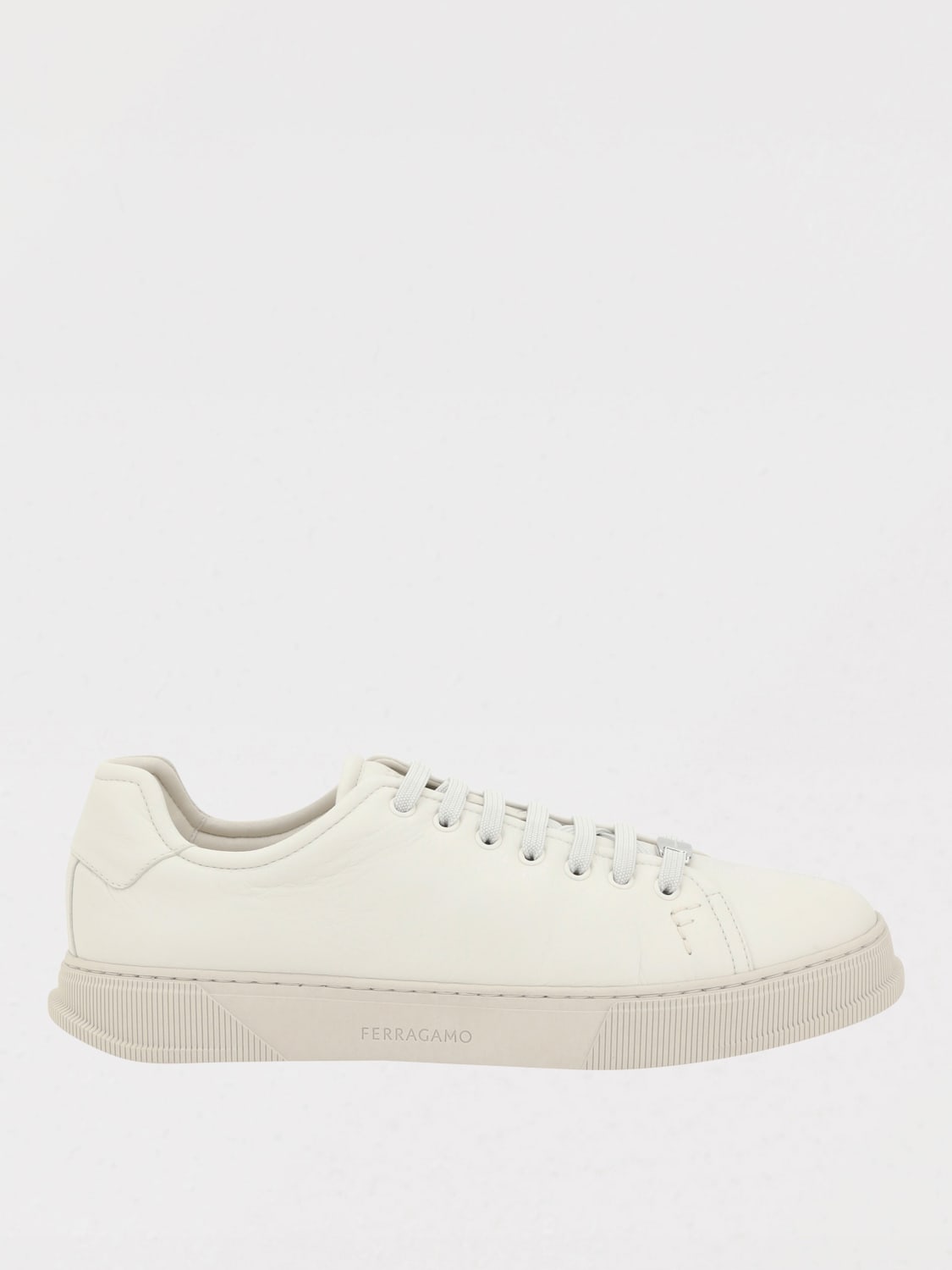 スニーカー FERRAGAMO Men Sneakers White 029773 778859 001 Low top sneaker with signature - Men | Ferragamo