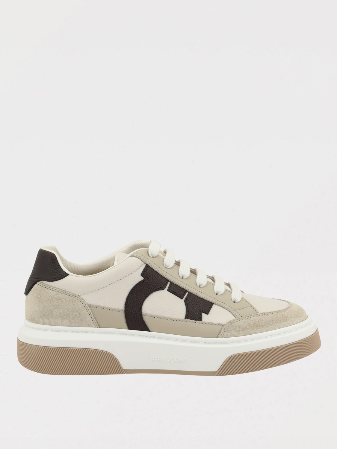 FERRAGAMO ZAPATILLAS: Zapatillas hombre Ferragamo, Beige - Img 1