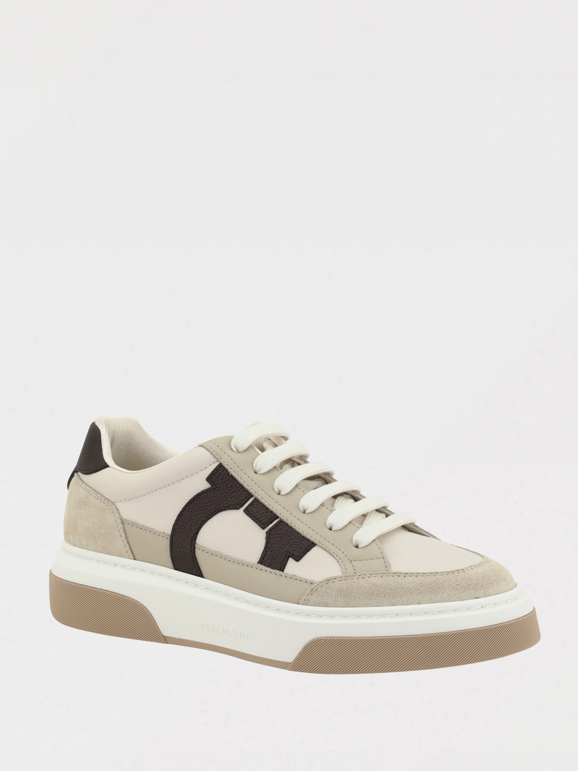 FERRAGAMO ZAPATILLAS: Zapatillas hombre Ferragamo, Beige - Img 2