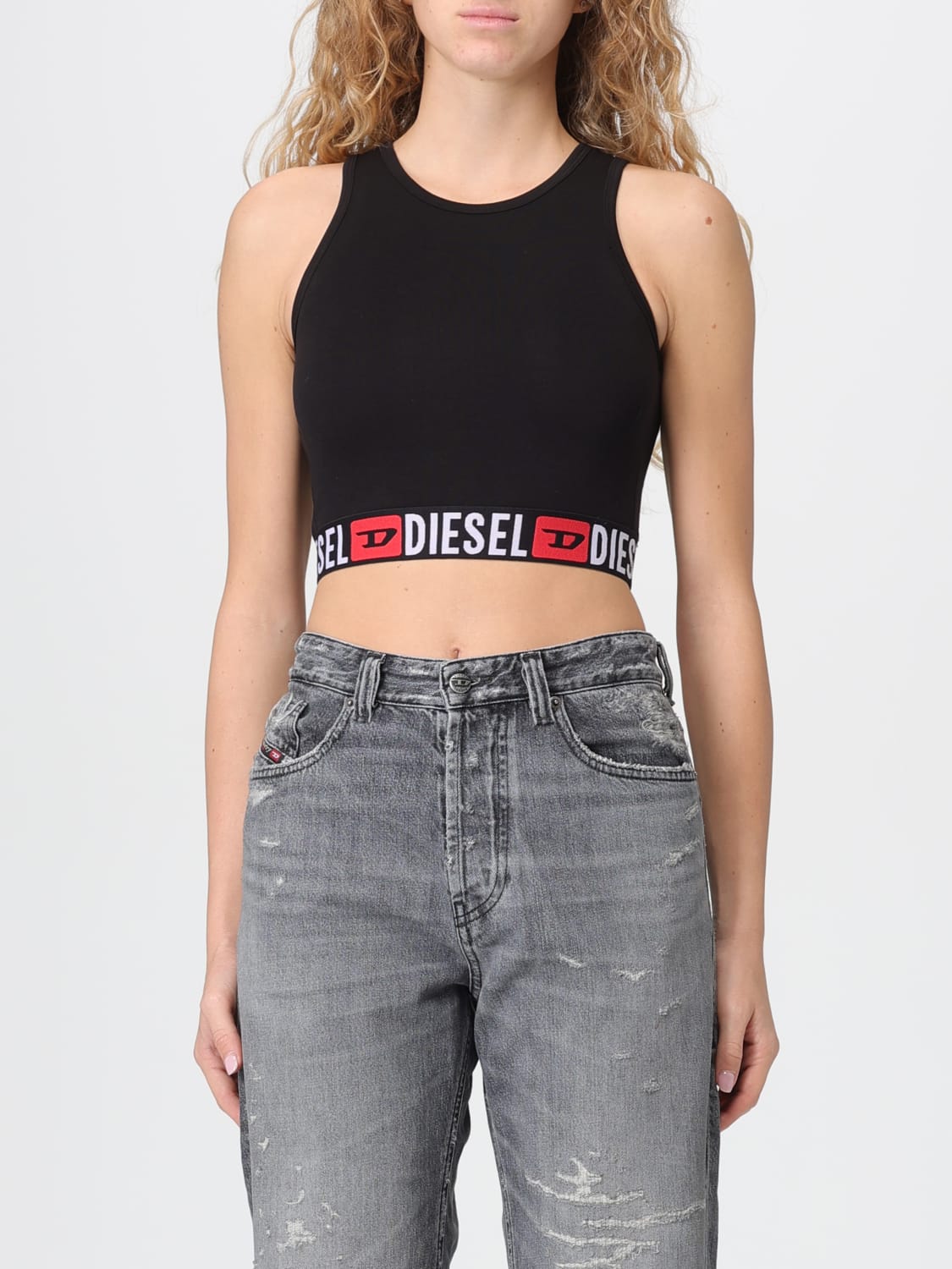 DIESEL TOP: Top damen Diesel, Weiß - Img 1