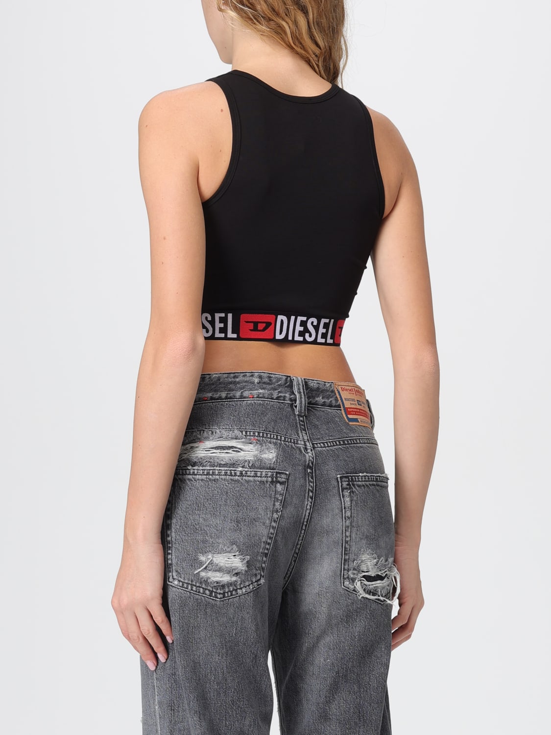 DIESEL TOP: Top damen Diesel, Weiß - Img 2