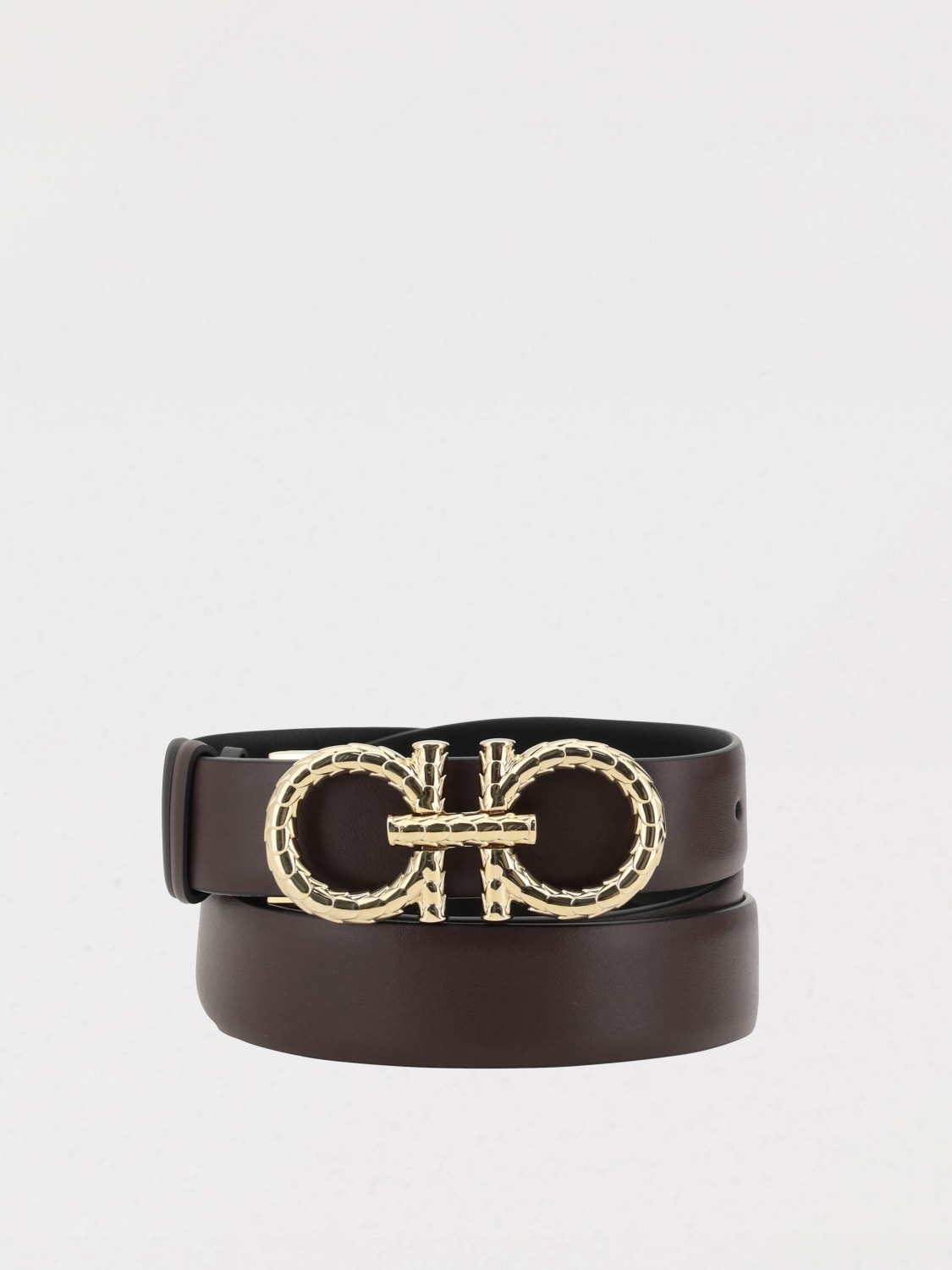 ベルト FERRAGAMO Woman Belt Black 230318 NERO Ferragamo Leather Belts Women's Black - POIZON