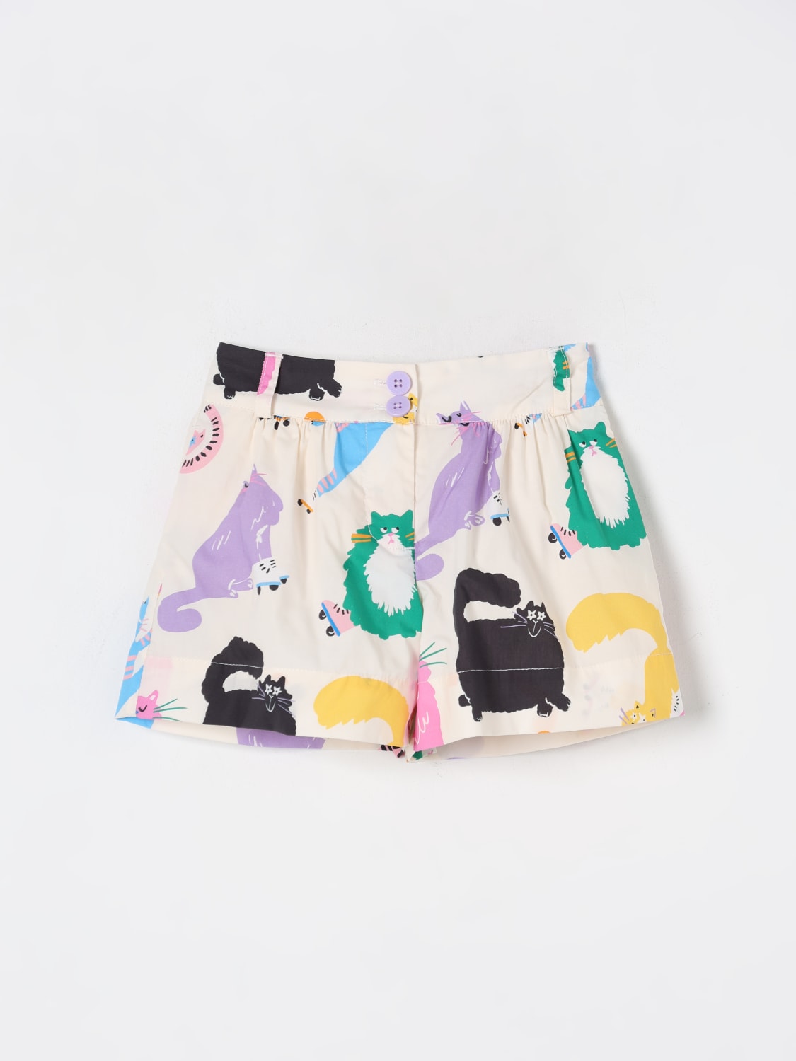 STELLA MCCARTNEY KIDS PANTALONCINI: Pantaloncino stampato Stella McCartney Kids, Fantasia - Img 1