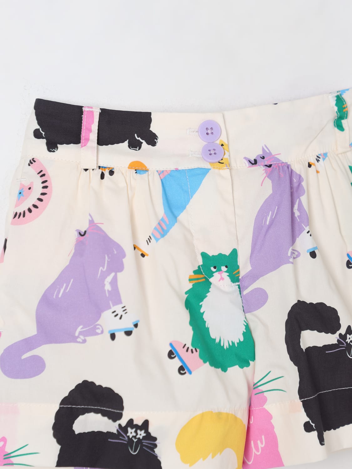 STELLA MCCARTNEY KIDS PANTALONCINI: Pantaloncino stampato Stella McCartney Kids, Fantasia - Img 3