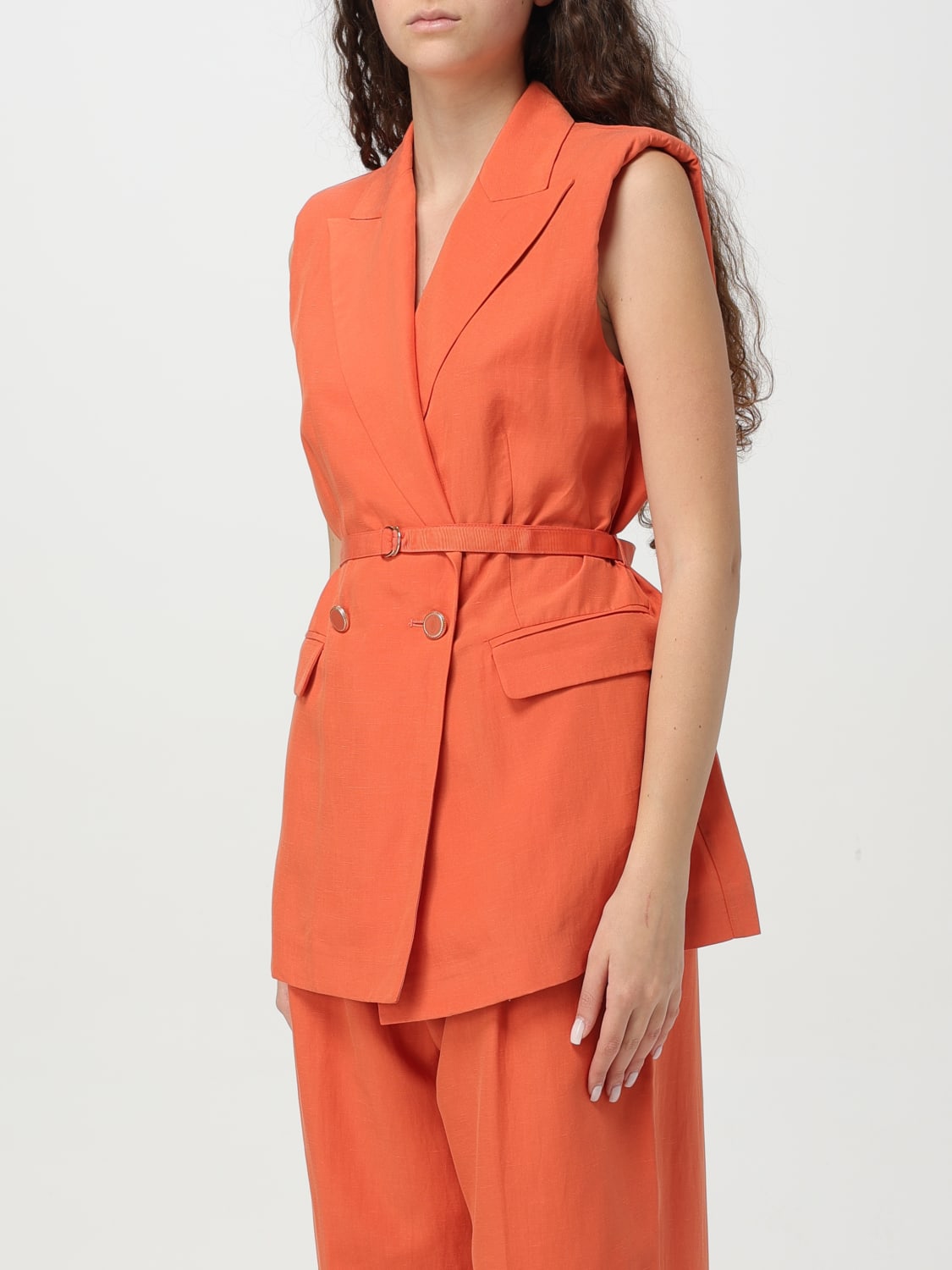 LIU JO: women's vest - Brick Red | Liu Jo waistcoat