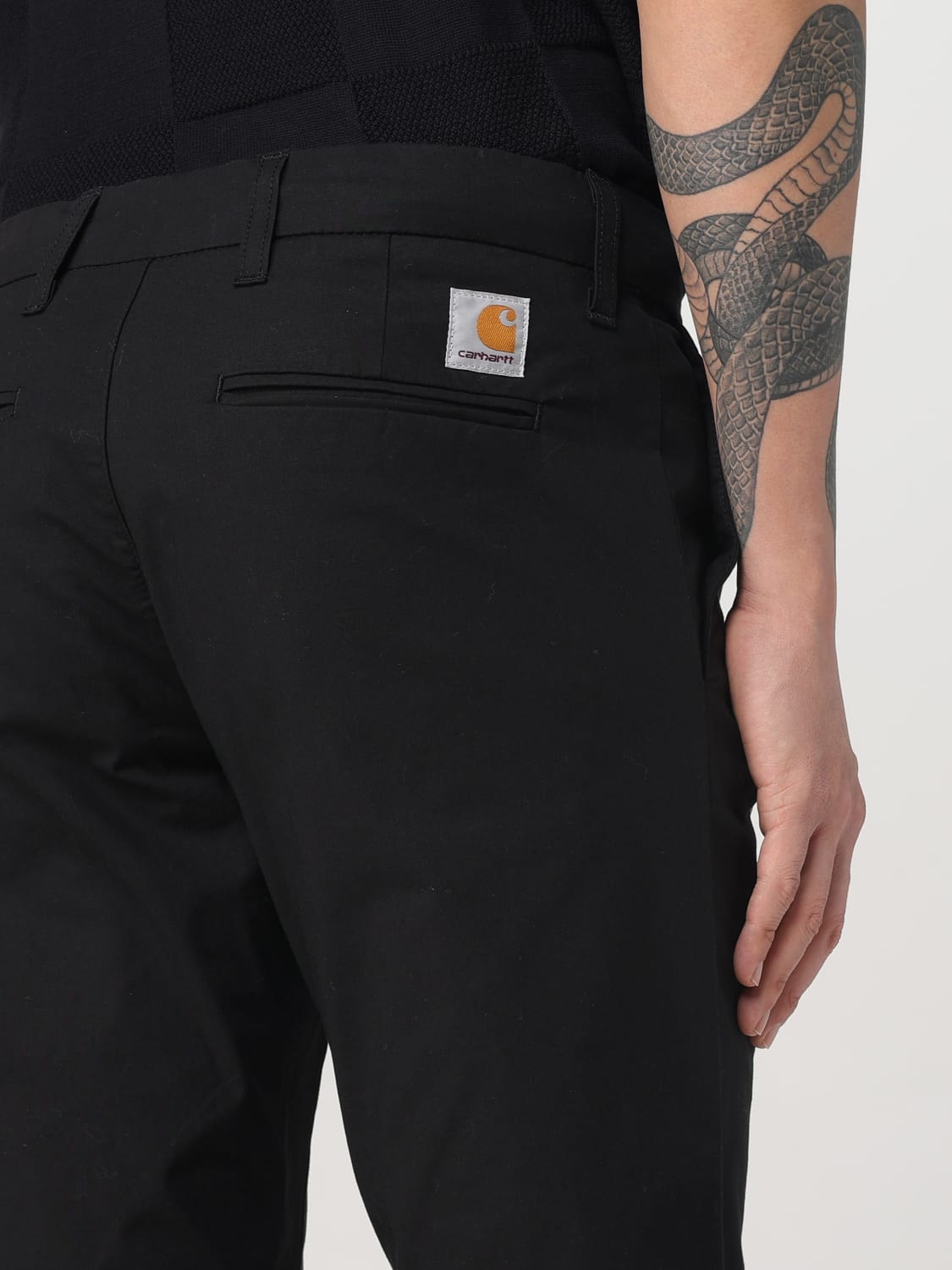 CARHARTT WIP PANTS: Pants men Carhartt Wip, Black - Img 3