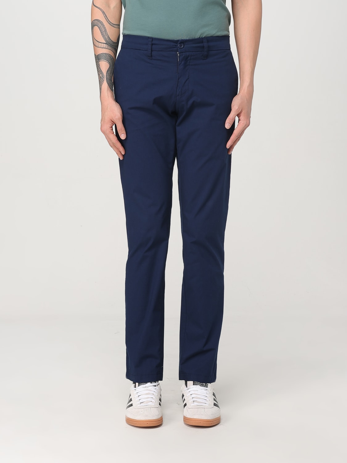 CARHARTT WIP PANTS: Pants men Carhartt Wip, Blue - Img 1