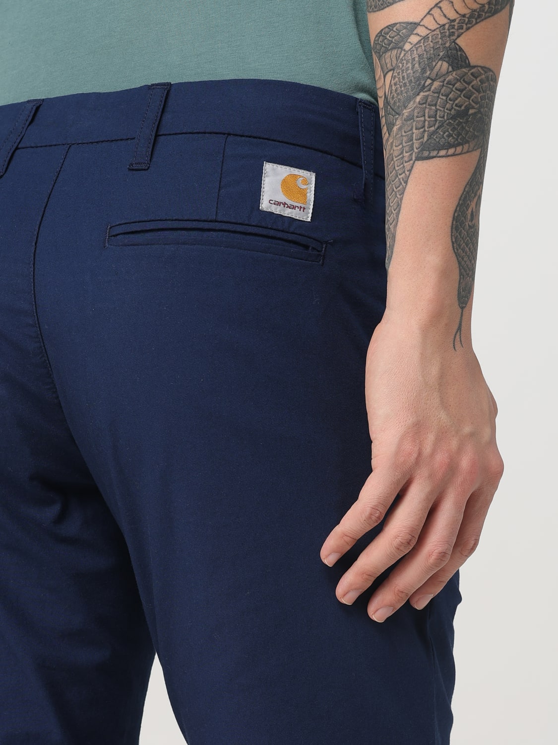 CARHARTT WIP PANTS: Pants men Carhartt Wip, Blue - Img 3