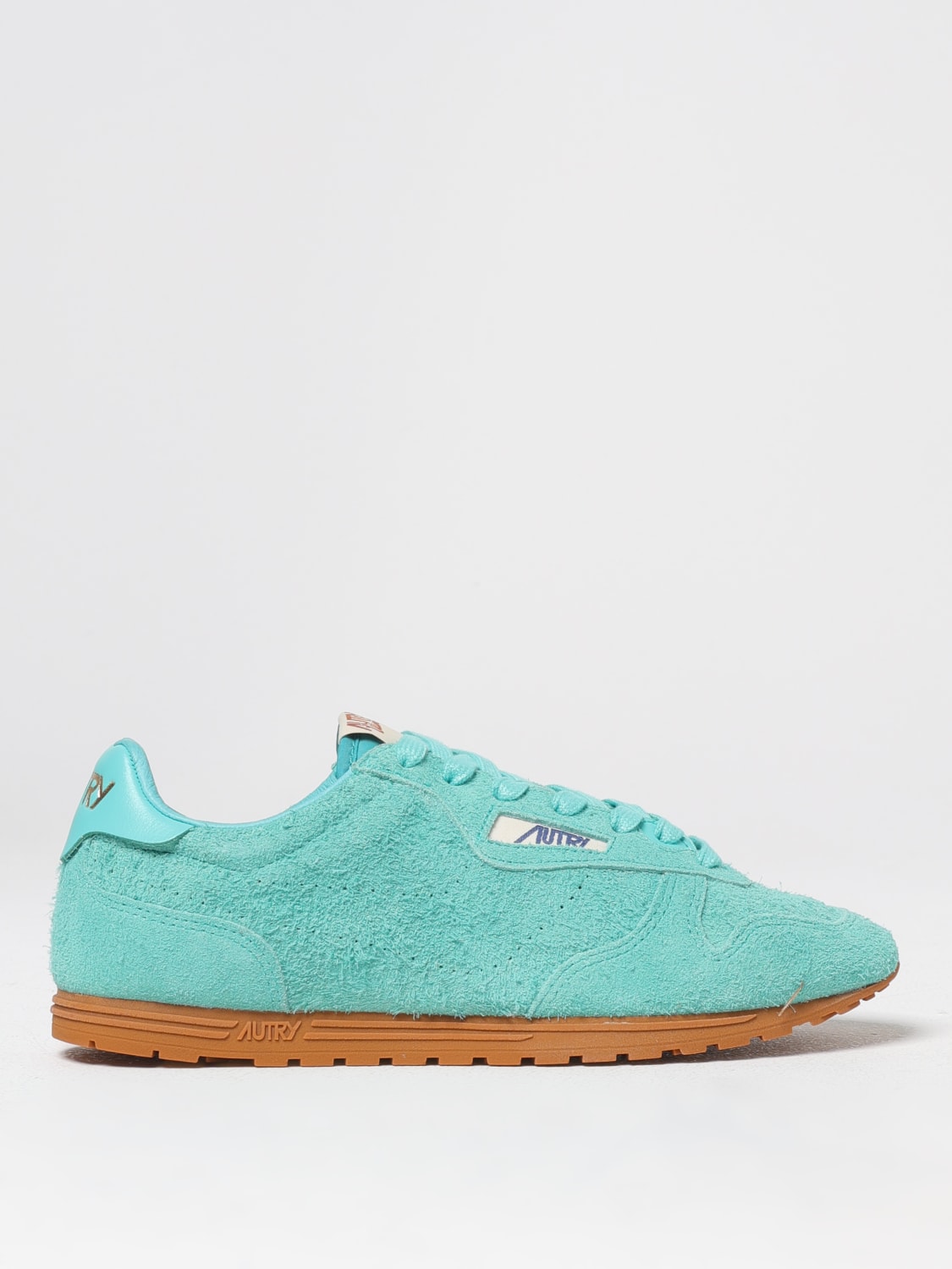 AUTRY SNEAKERS: Sneakers Windspin Autry in camoscio , Turchese - Img 1