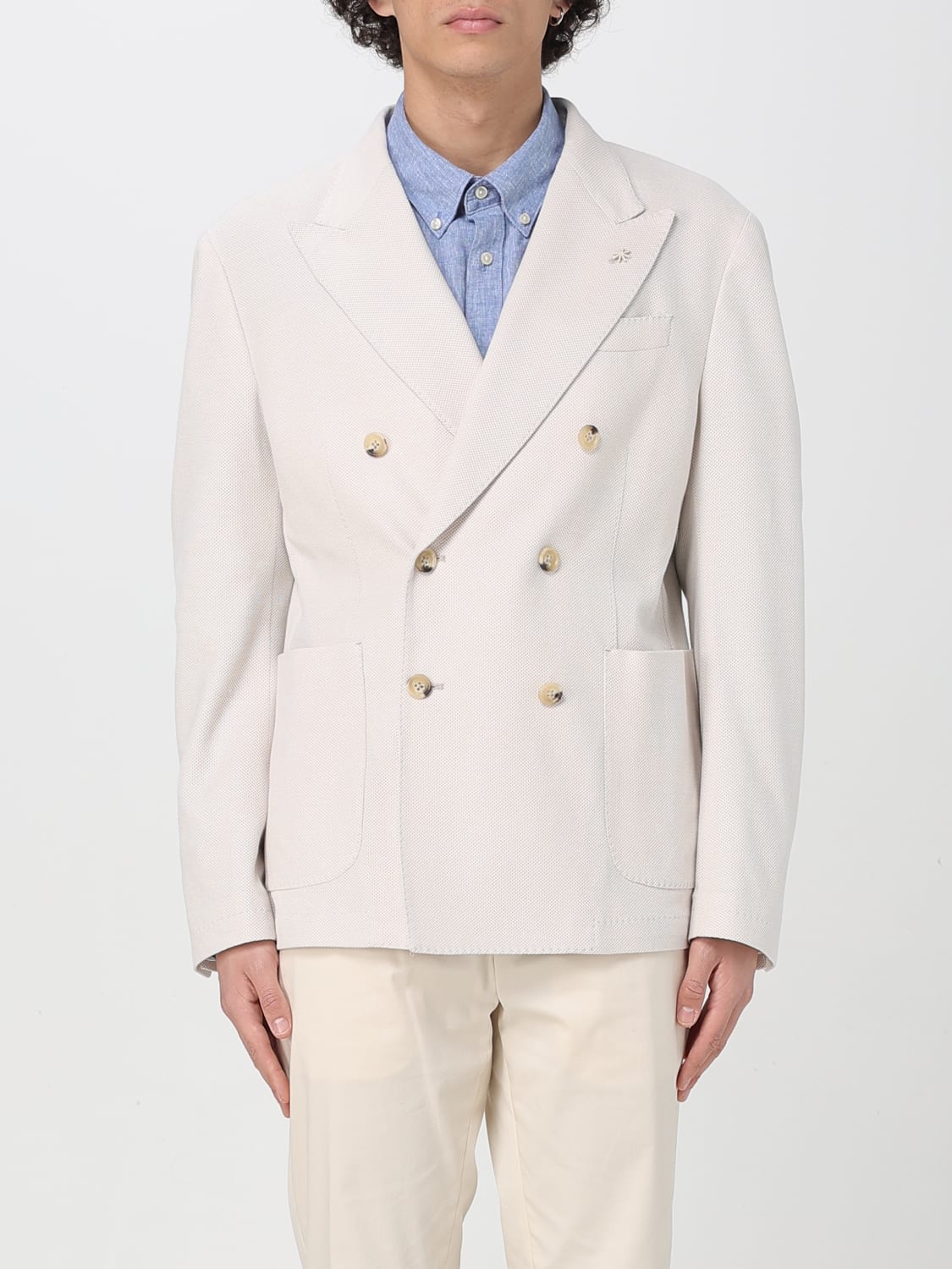 MANUEL RITZ JACKET: Jacket men Manuel Ritz, Yellow Cream - Img 1