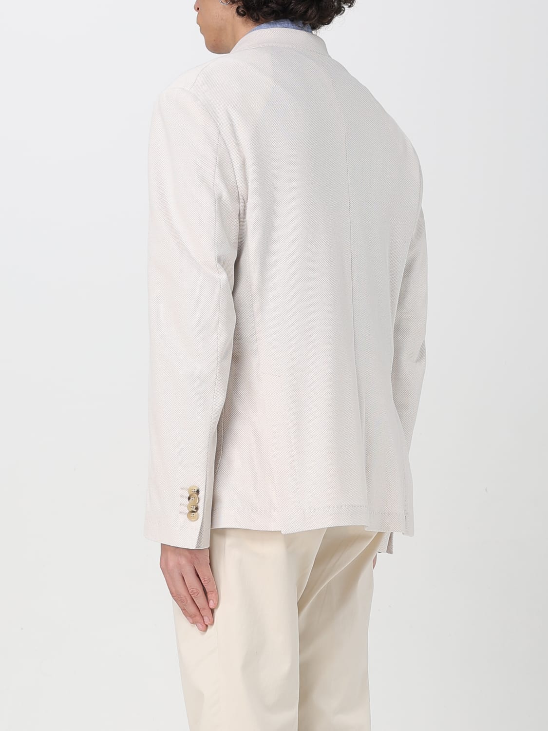 MANUEL RITZ JACKET: Jacket men Manuel Ritz, Yellow Cream - Img 2