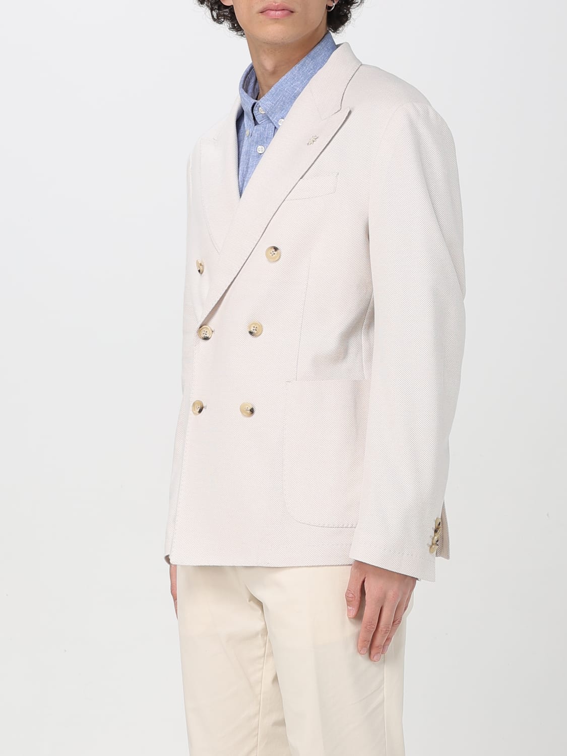 MANUEL RITZ JACKET: Jacket men Manuel Ritz, Yellow Cream - Img 3