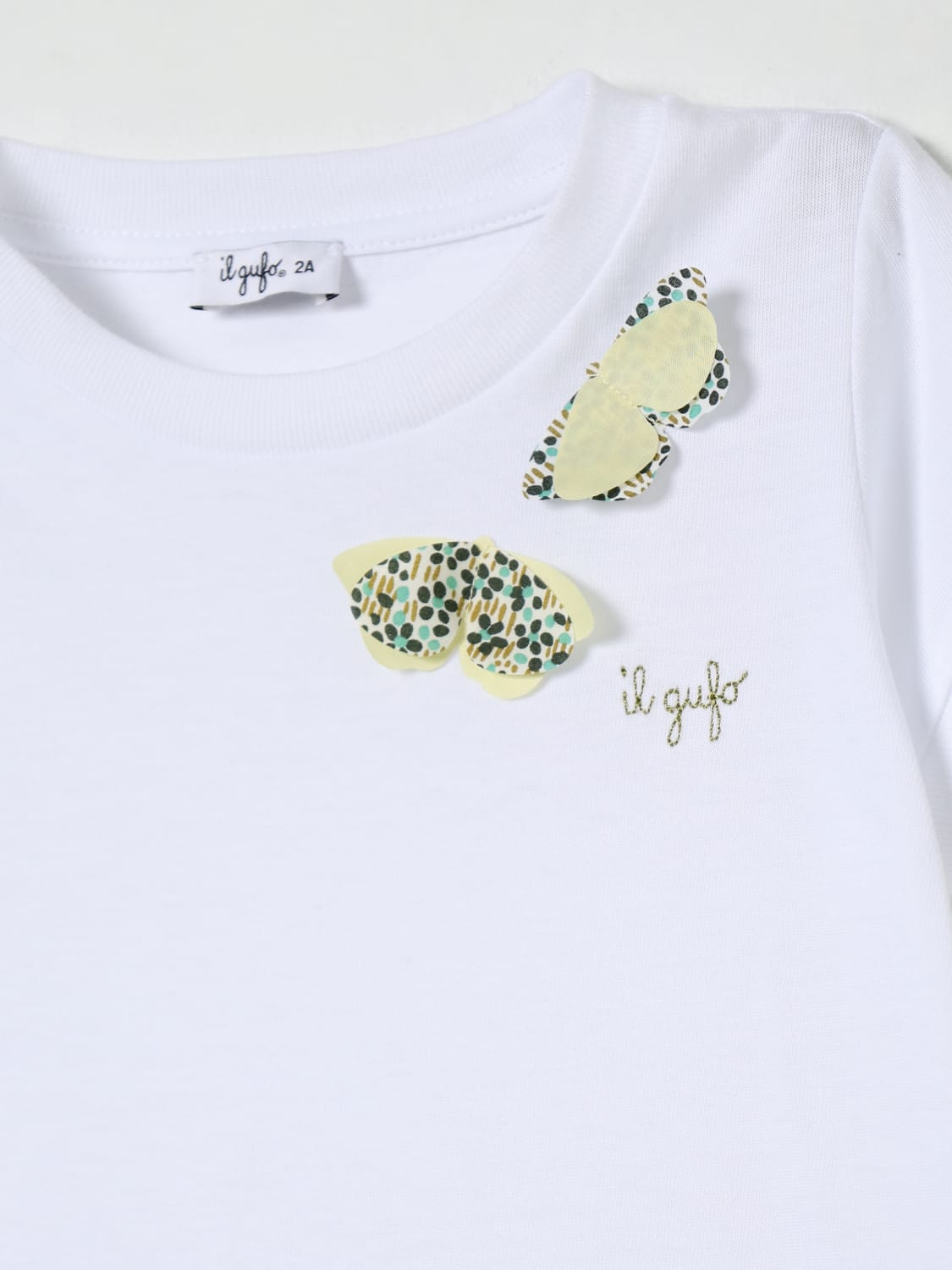 IL GUFO T-SHIRT: T-shirt kids Il Gufo, White - Img 3