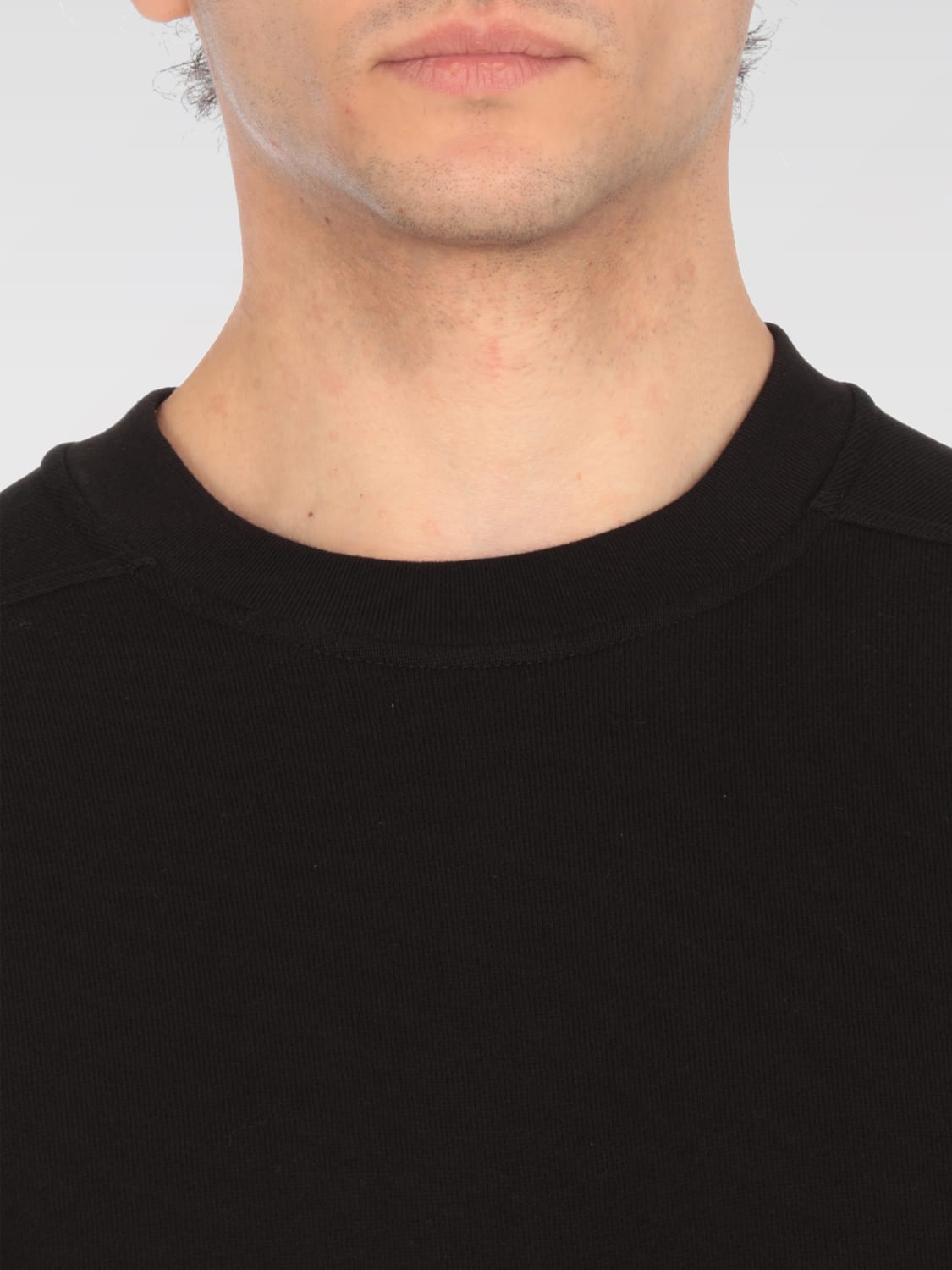 Tシャツ・カットソー RICK OWENS Men T Shirts RU01E5249BLACK RICK OWENS - Men Tommy T-shirt – Atelier New York