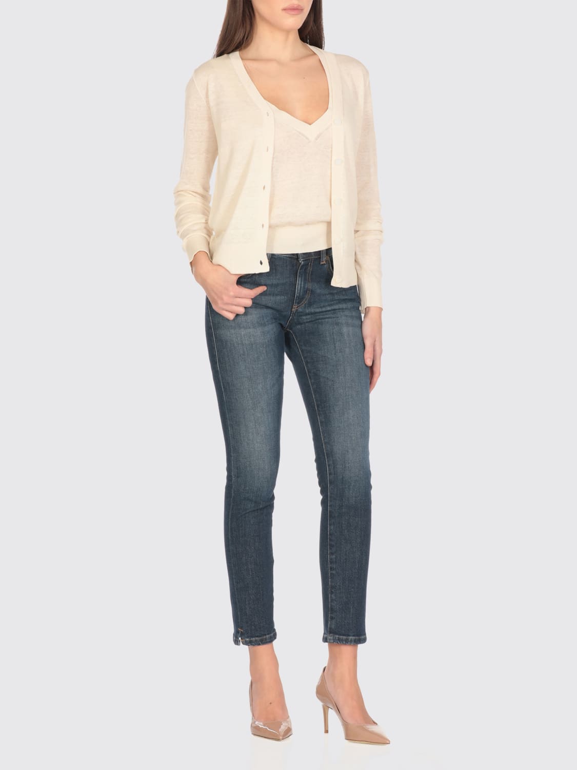 DONDUP DP618DSE340DIM6DD800 関税送料込 DONDUP: Pants woman - Blue | Dondup jeans DP618DSE340DIM6