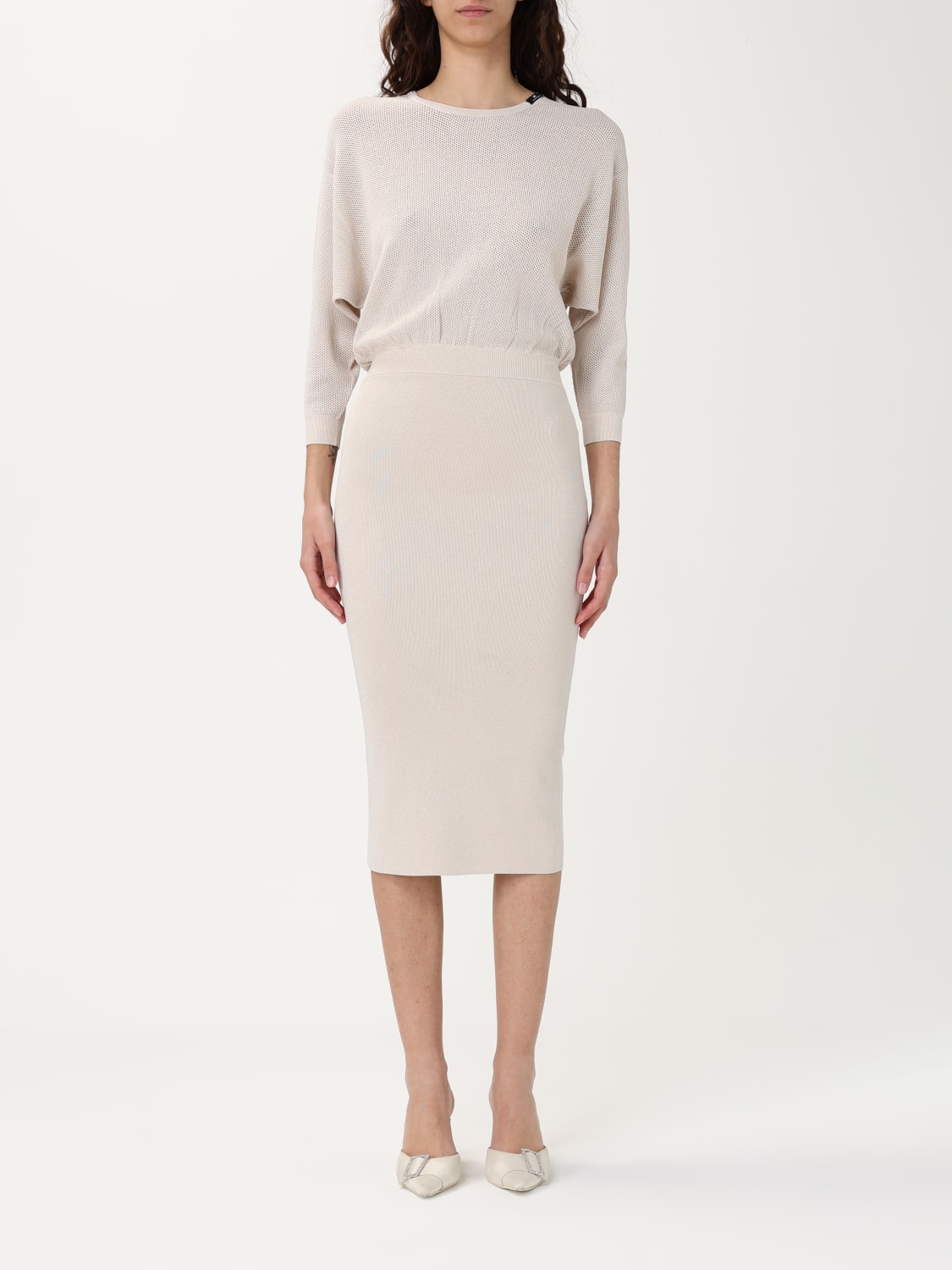 ワンピース ELISABETTA FRANCHI Woman Dress Ivory AB773 360 ELISABETTA FRANCHI: Dress woman - Ivory | Elisabetta Franchi