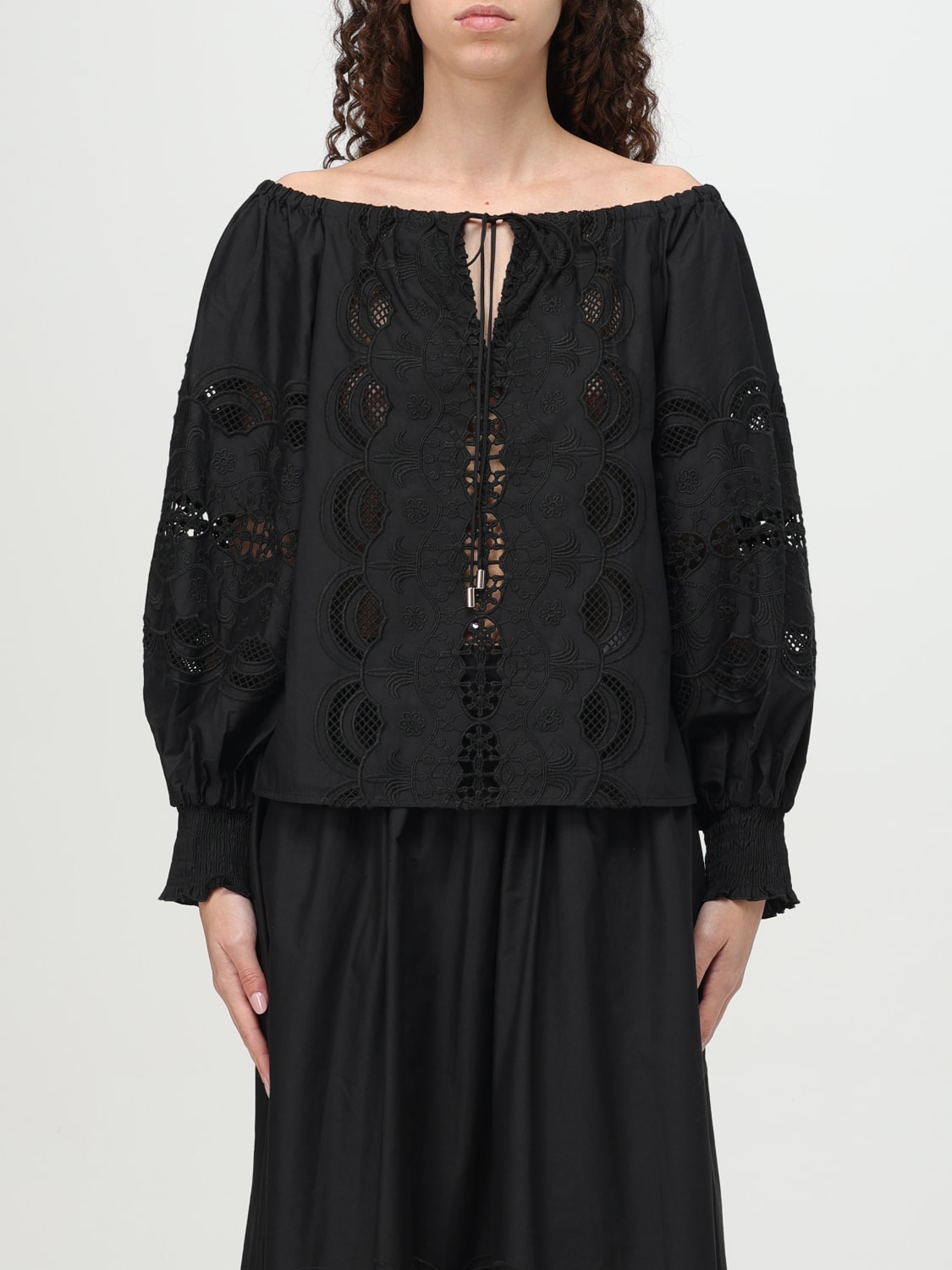 LIU JO TOP: Shirt woman Liu Jo, Black - Img 1