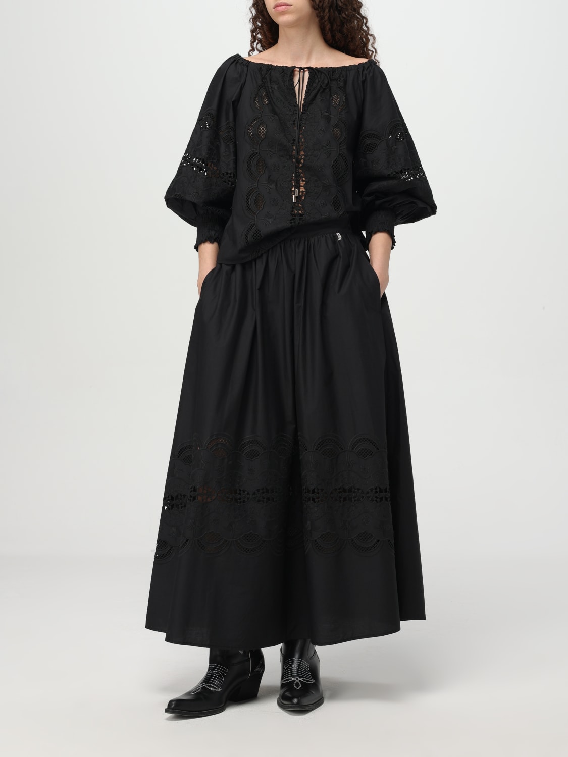 LIU JO TOP: Shirt woman Liu Jo, Black - Img 2