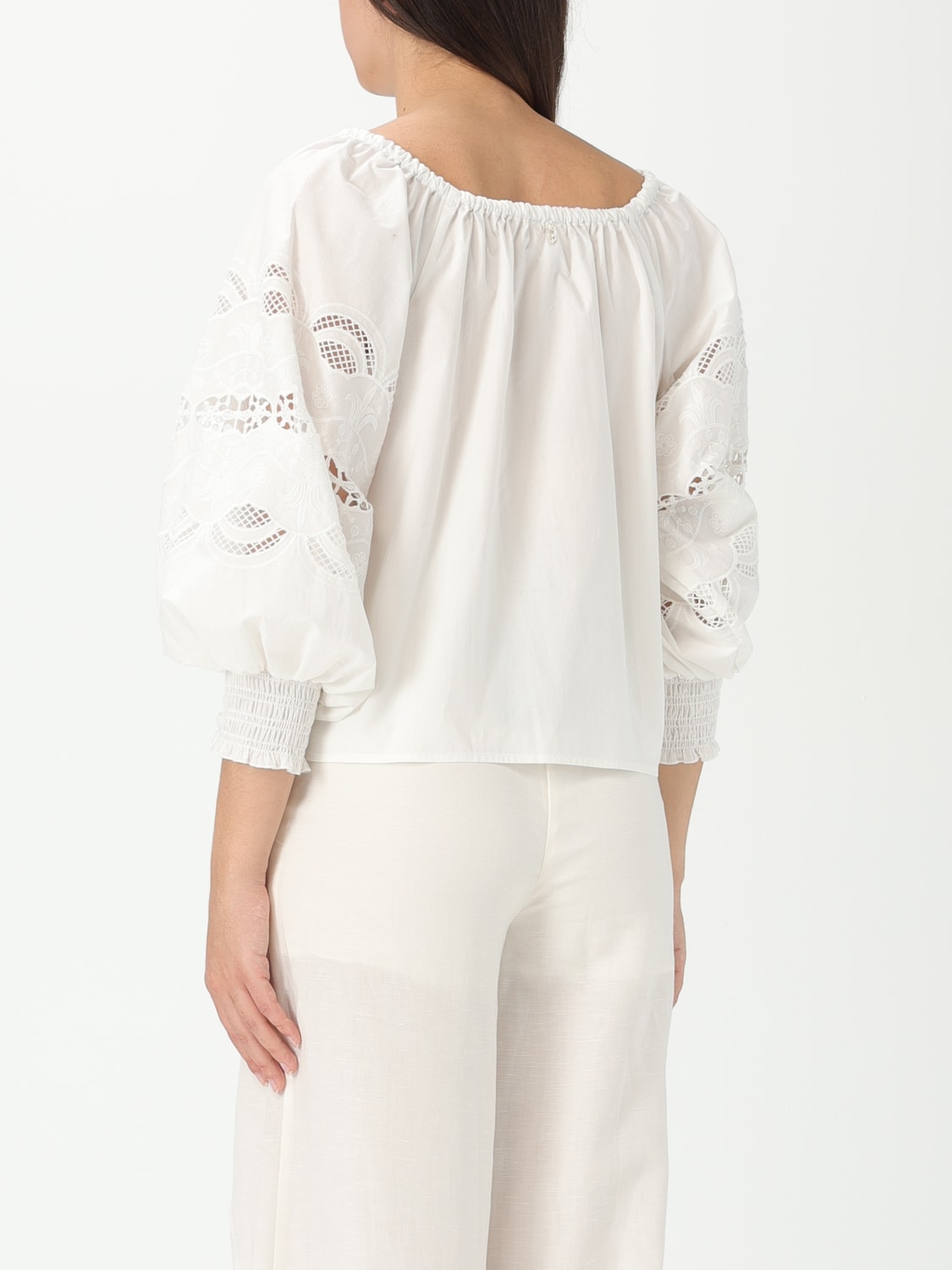 LIU JO TOP: Shirt woman Liu Jo, Ivory - Img 2