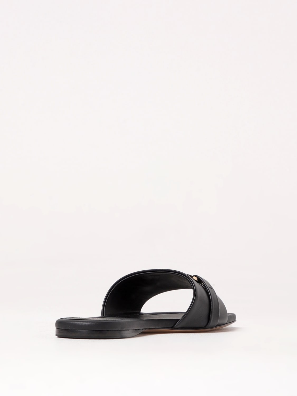 FERRAGAMO フラットサンダル FERRAGAMO：フラットサンダル レディース - ブラック | GIGLIO