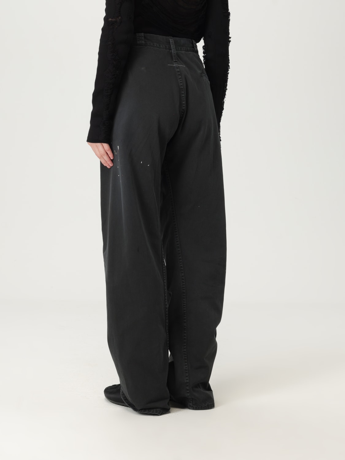 パンツ MM6 MAISON MARGIELA Woman Pants Black S62KB0236M25004 900 MM6 MAISON MARGIELA: Pants woman - Black | Mm6 Maison