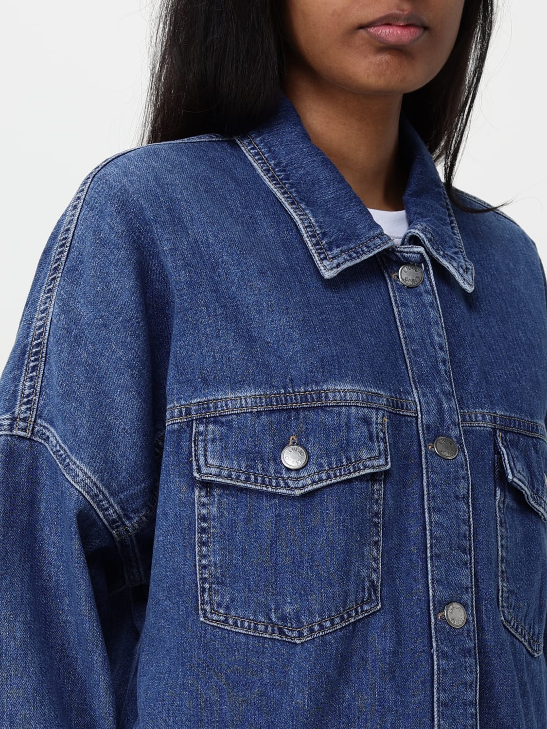 ジャケット LIU JO Woman Jacket Blue UA5274DS069 78837 LIU JO: women's denim jacket - Blue | Liu Jo jacket