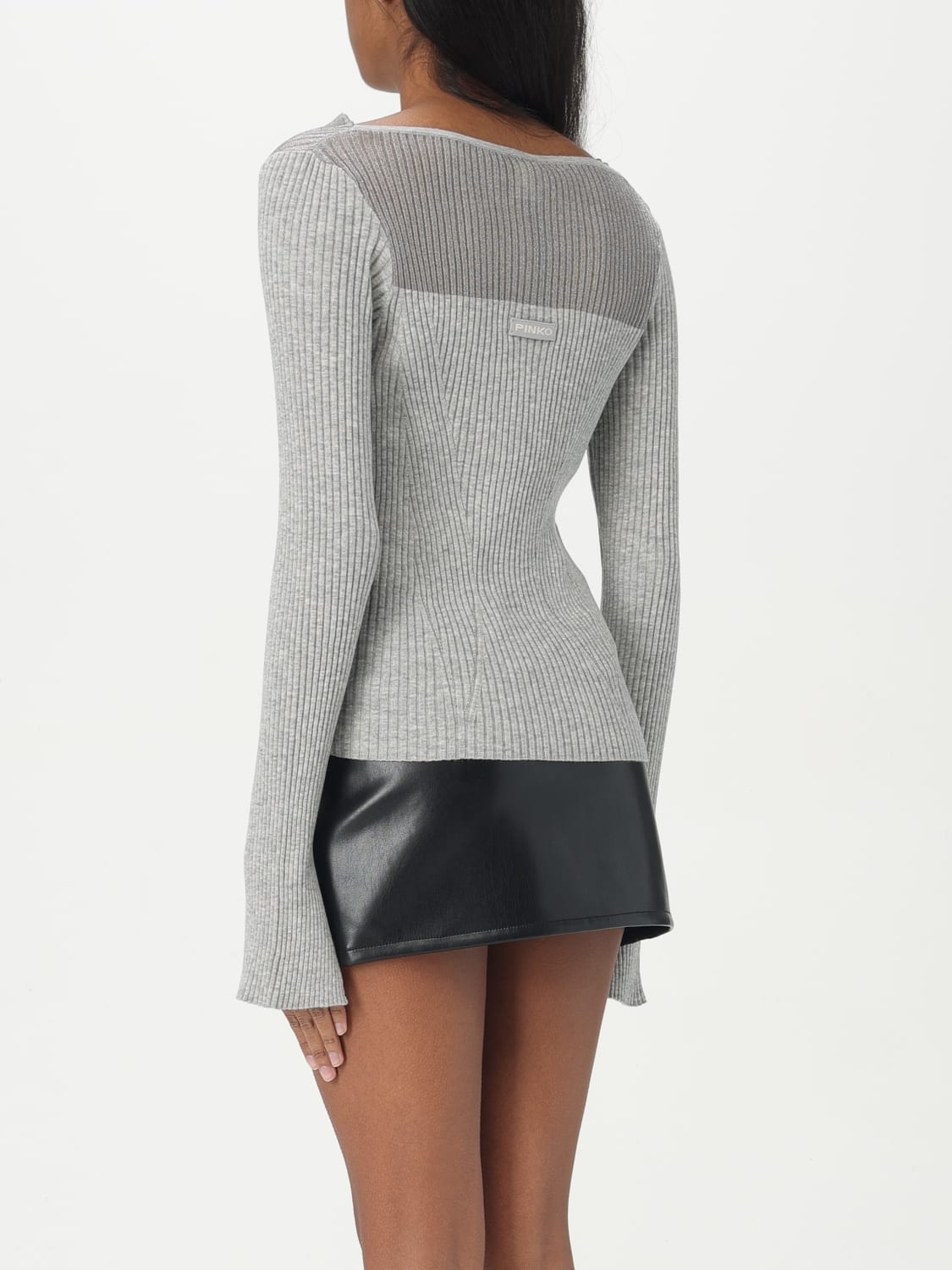 PINKO: Sweater woman - Grey | Pinko sweater 104632A2E7