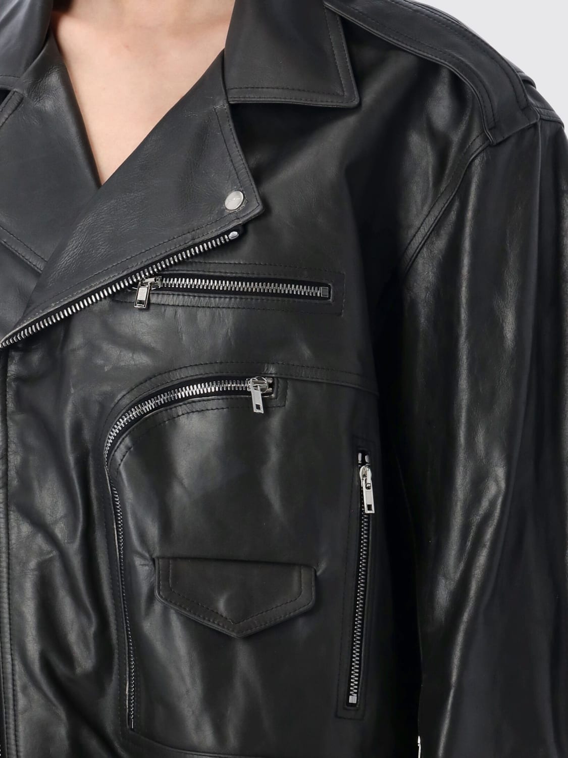 コート RICK OWENS Woman Coat Black RP01E7717LTP 09 RICK OWENS: Coat woman - Black | Rick Owens jacket