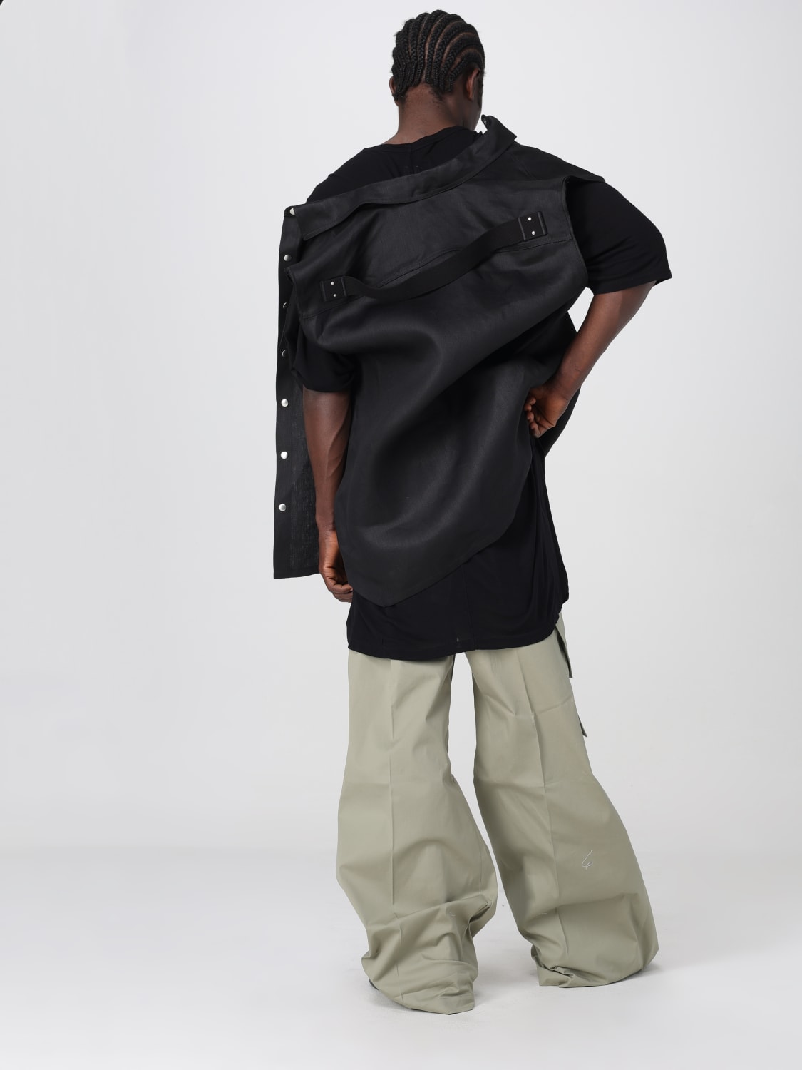 RICK OWENS JACKET: Rick Owens men's vest, Black - Img 2