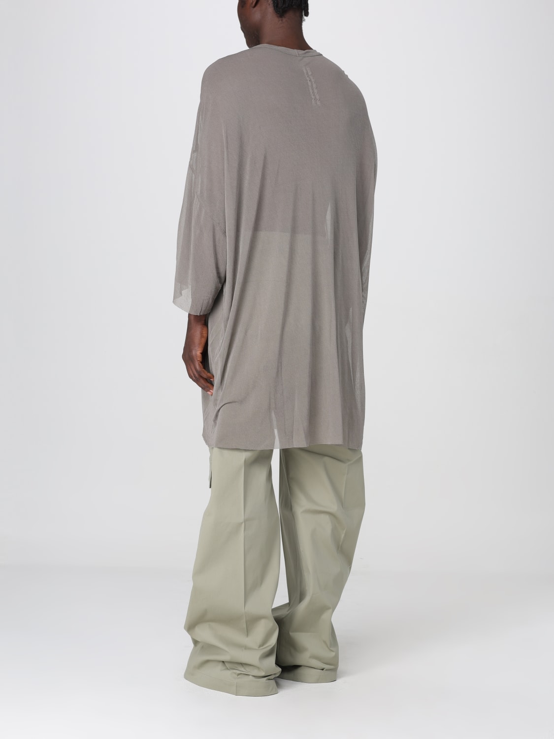 RICK OWENS：Tシャツ メンズ - グレー | GIGLIO.COMオンラインの