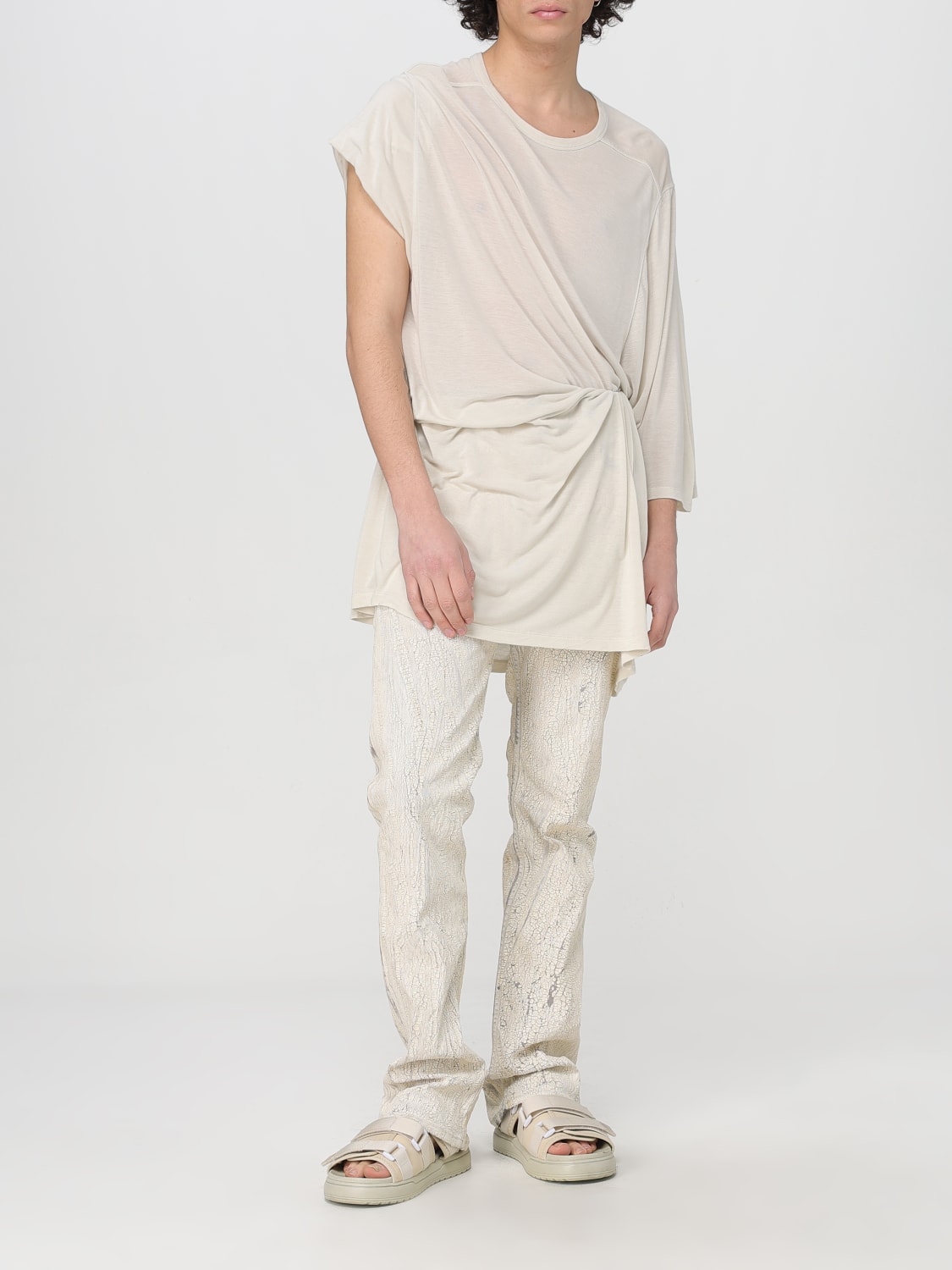 RICK OWENS PANTS: Pants men Rick Owens, White - Img 2
