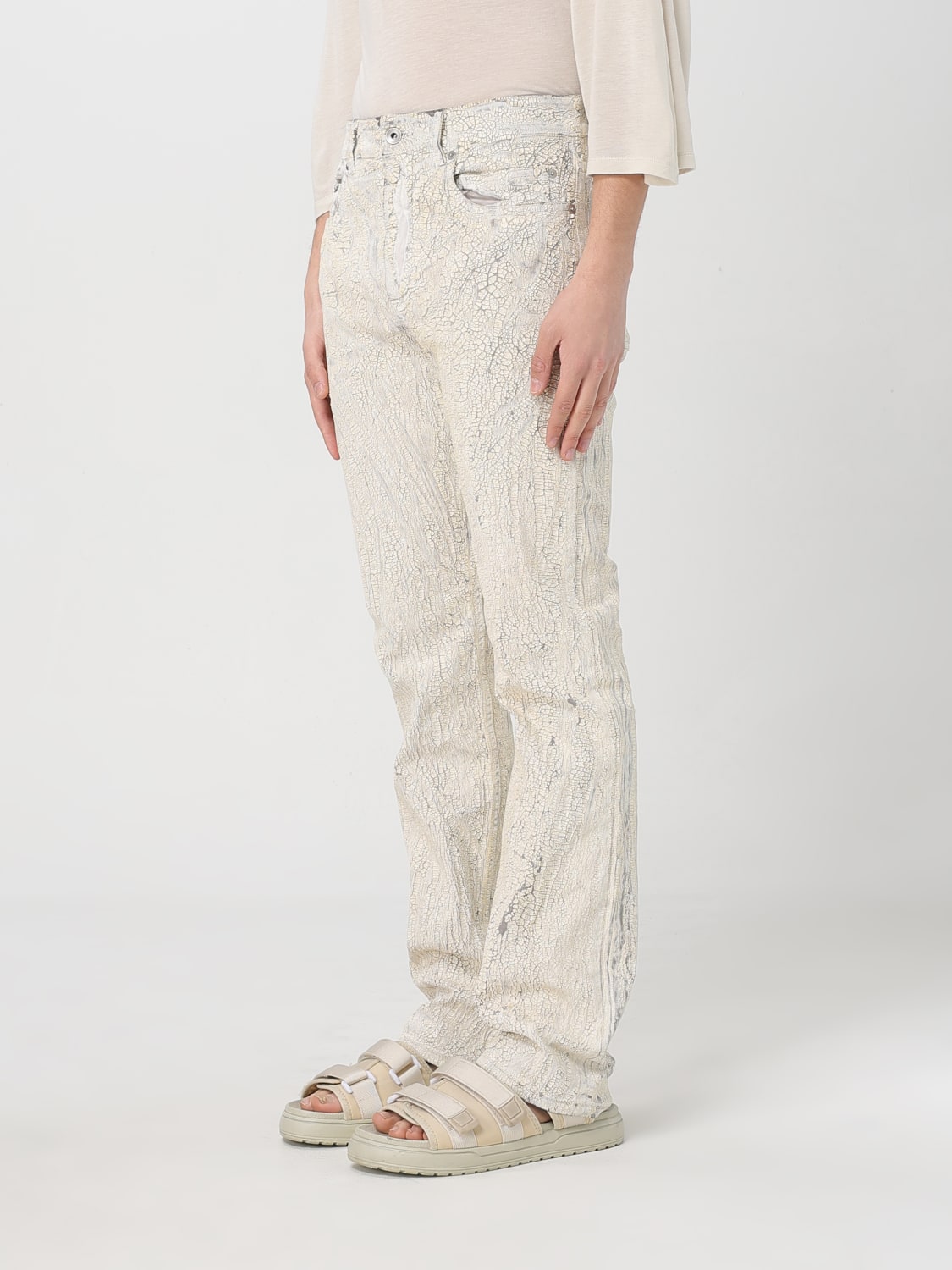 RICK OWENS PANTS: Pants men Rick Owens, White - Img 4