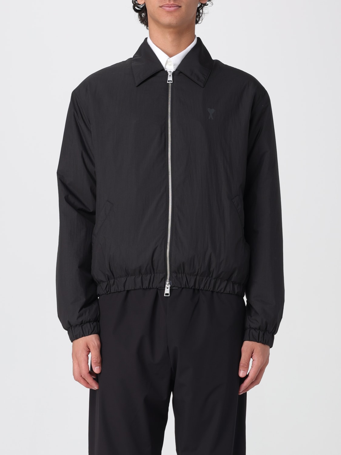 AMI PARIS: Jacket men - Black | Ami Paris jacket HJK041PA0009