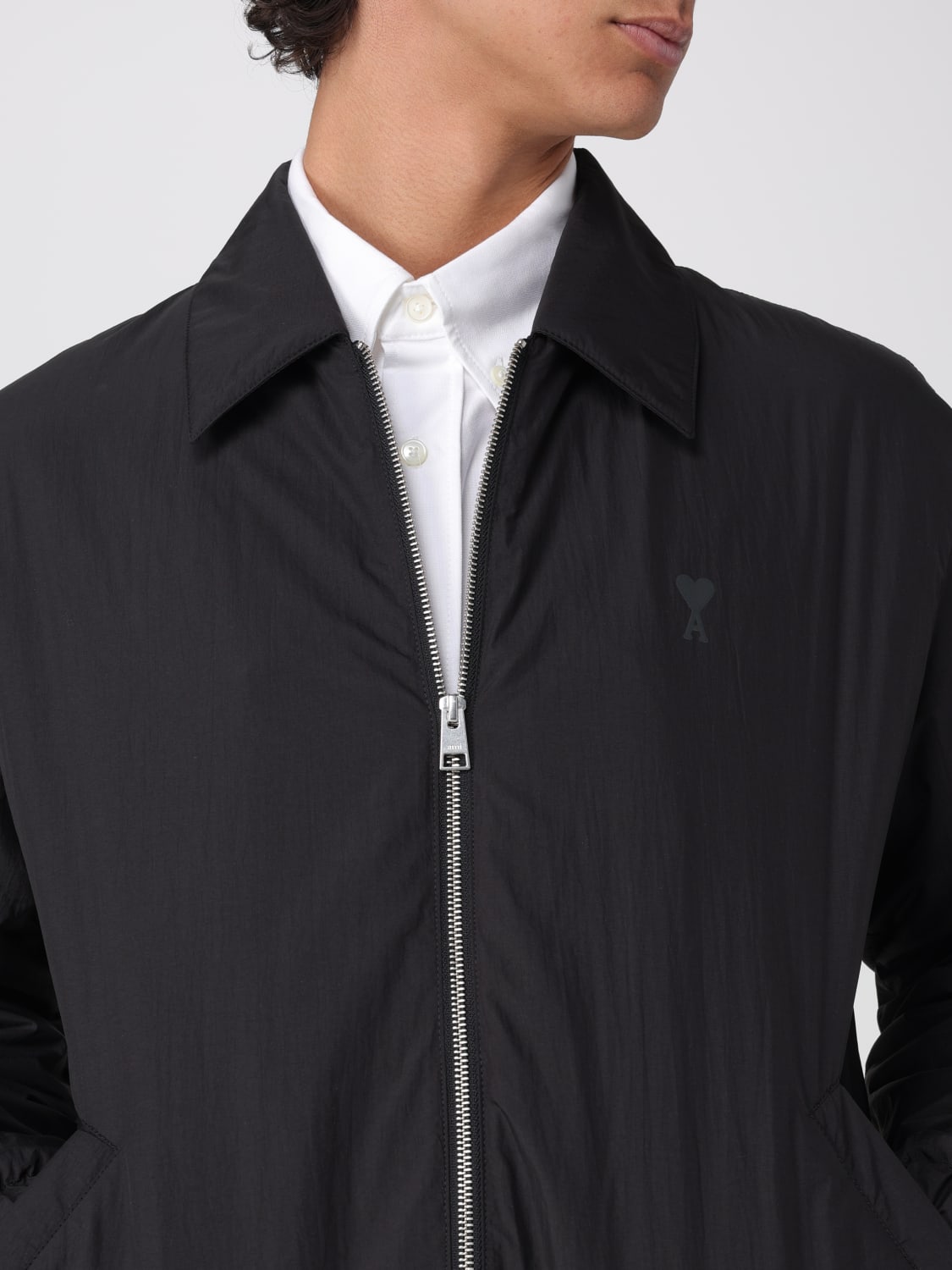 AMI PARIS: Jacket men - Black | Ami Paris jacket HJK041PA0009