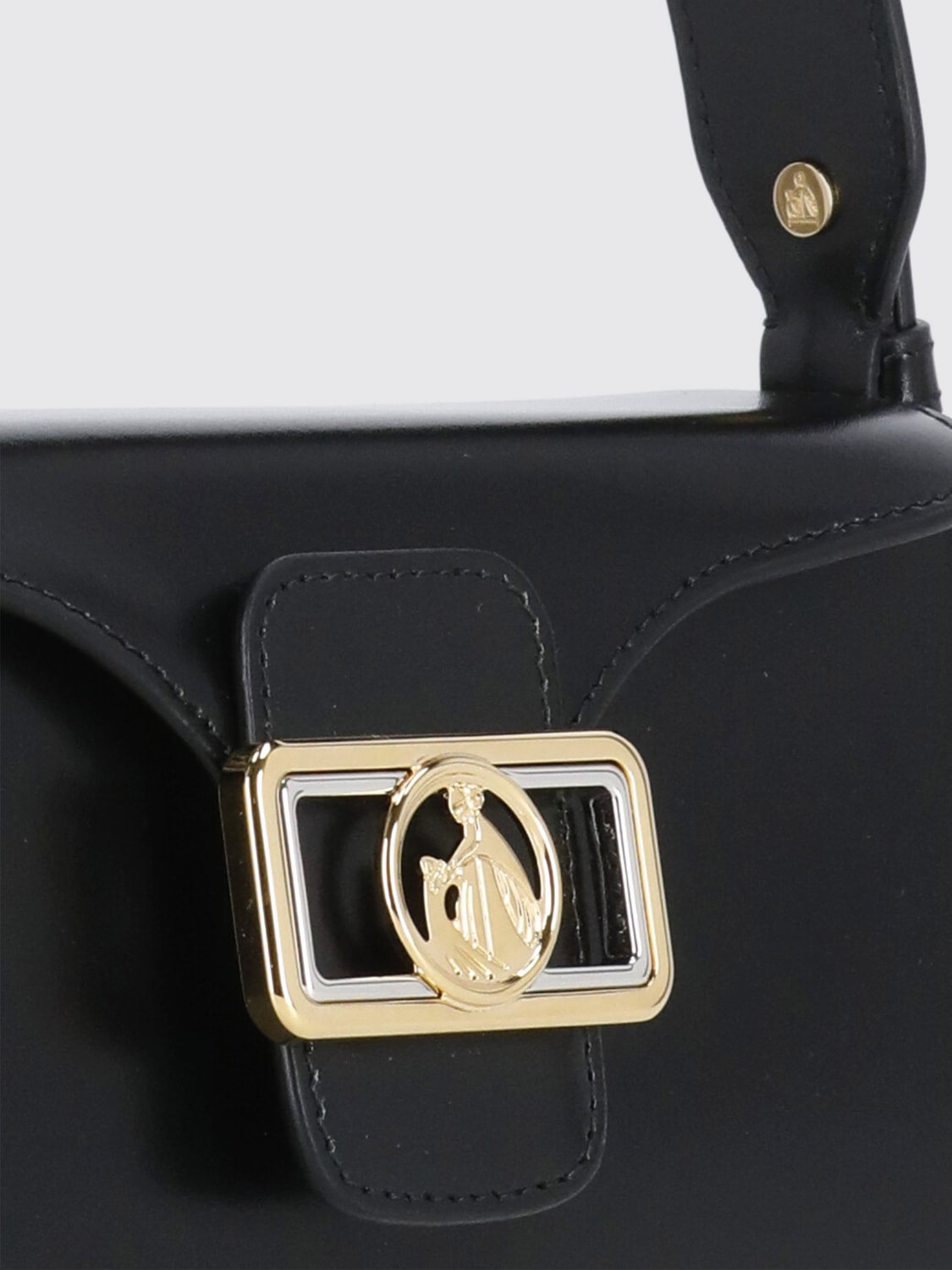 LANVIN BORSA MINI: Borsa Pencil Nano Lanvin in pelle , Nero - Img 4