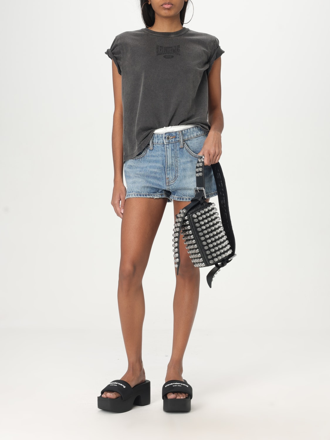 ショルダーバッグ・ポシェット ALEXANDER WANG Women Shoulder Bags 20225K79L 001 Black ALEXANDER WANG: Crossbody bags woman - Black | Alexander