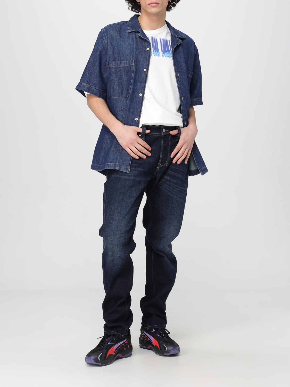 DIESEL JEANS: Jeans men Diesel, Blue - Img 2