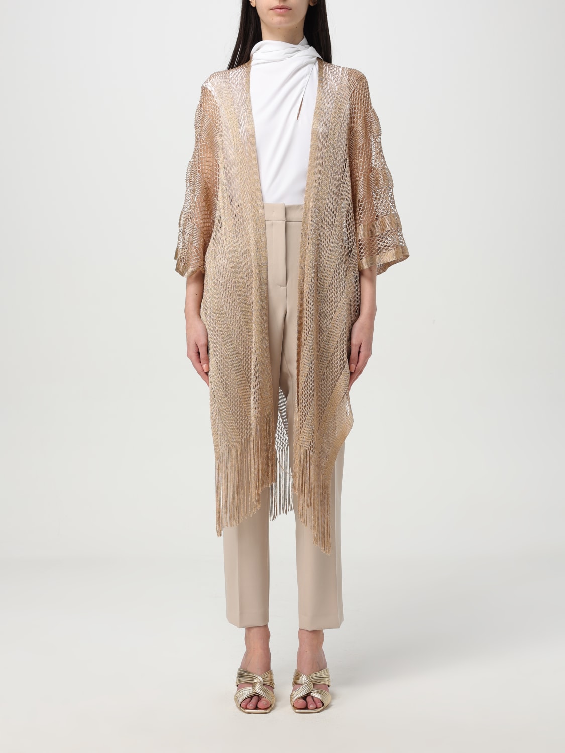 LIU JO JACKET: Neck scarf woman Liu Jo, Gold - Img 1