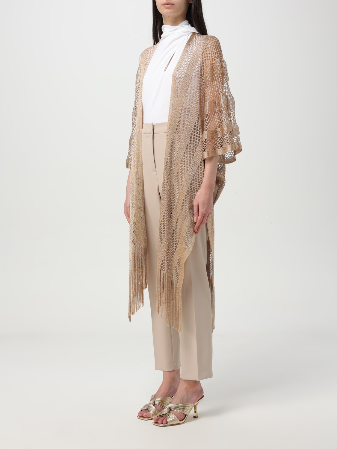 LIU JO JACKET: Neck scarf woman Liu Jo, Gold - Img 3