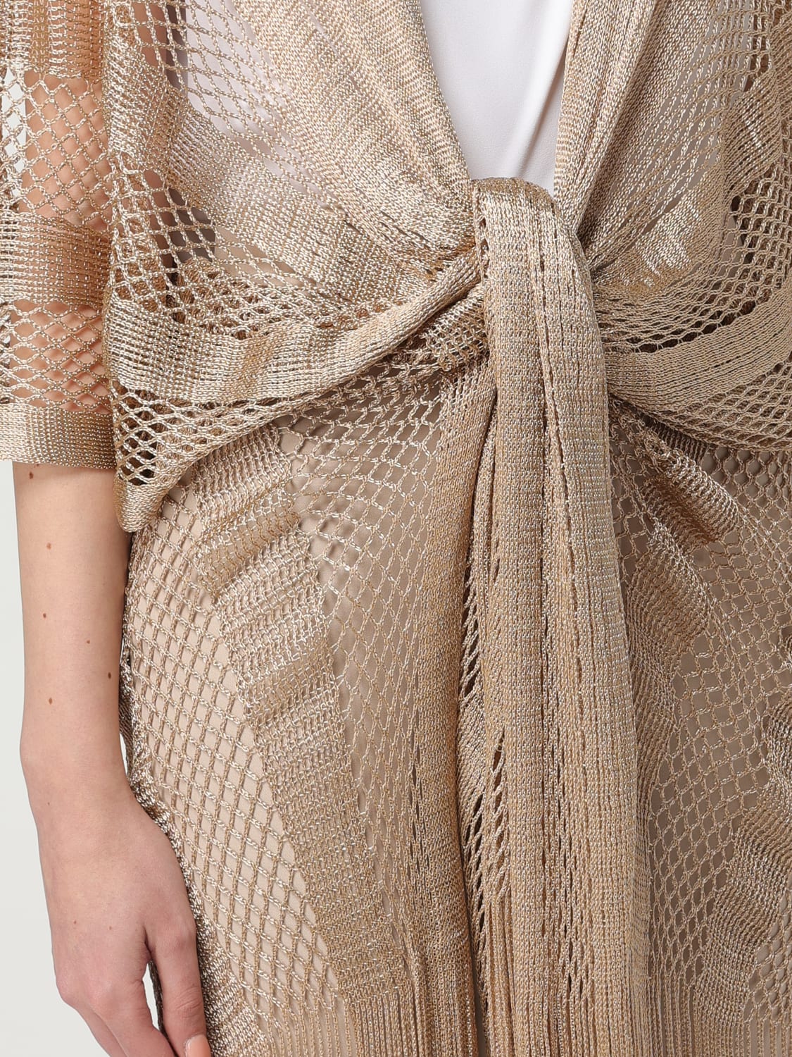 LIU JO JACKET: Neck scarf woman Liu Jo, Gold - Img 4