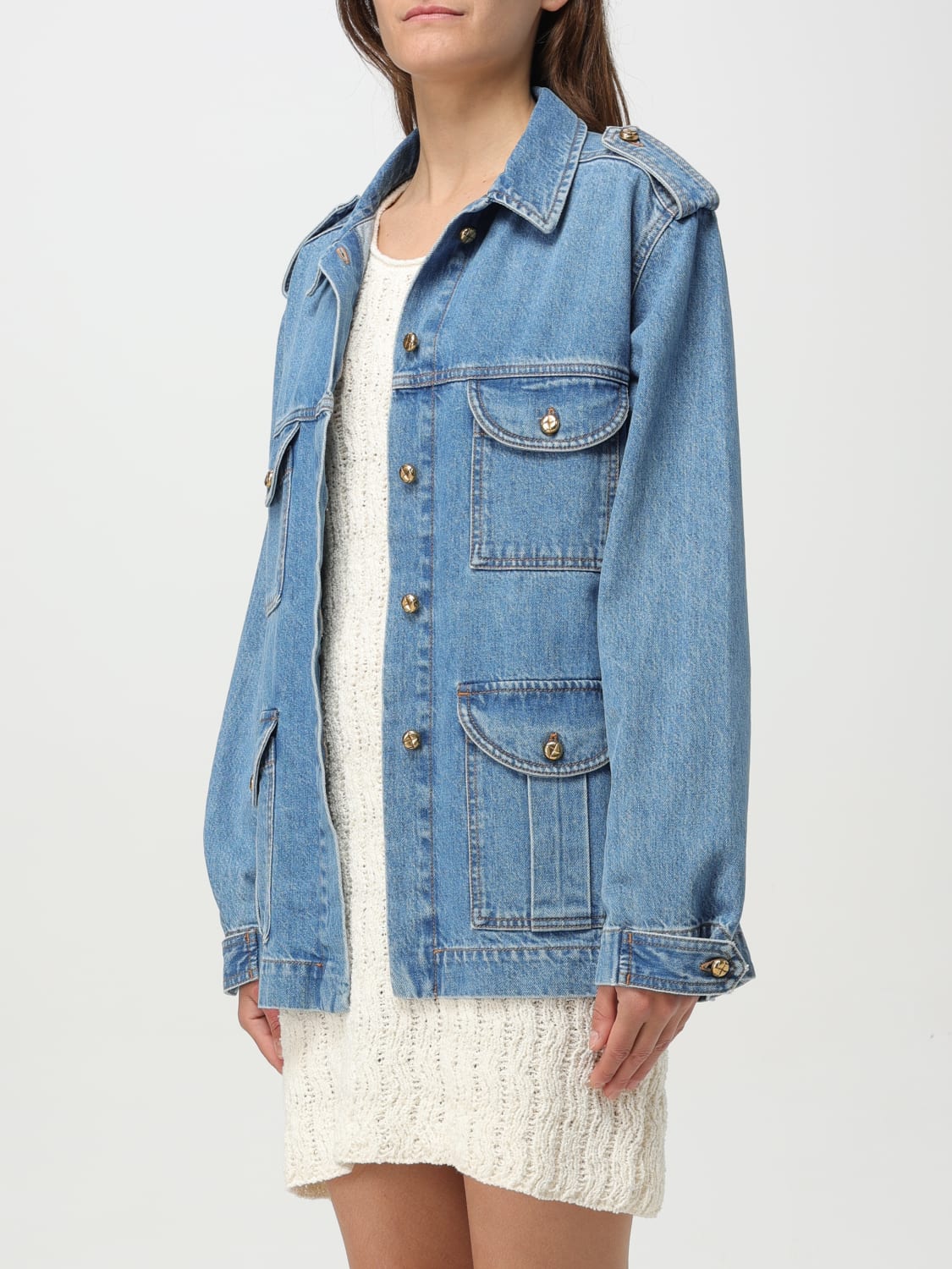 BLAZÉ MILANO GIACCA: Giacca di jeans BlazÉ Milano, Denim - Img 3