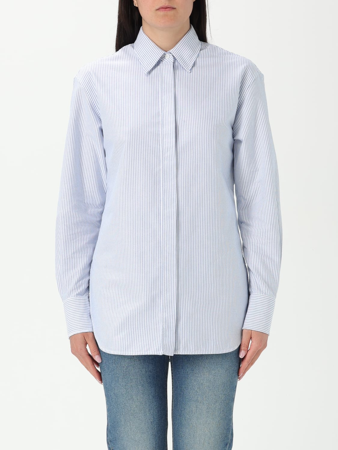 GOLDEN GOOSE CAMISA: Top mujer Golden Goose, Azul Oscuro - Img 1