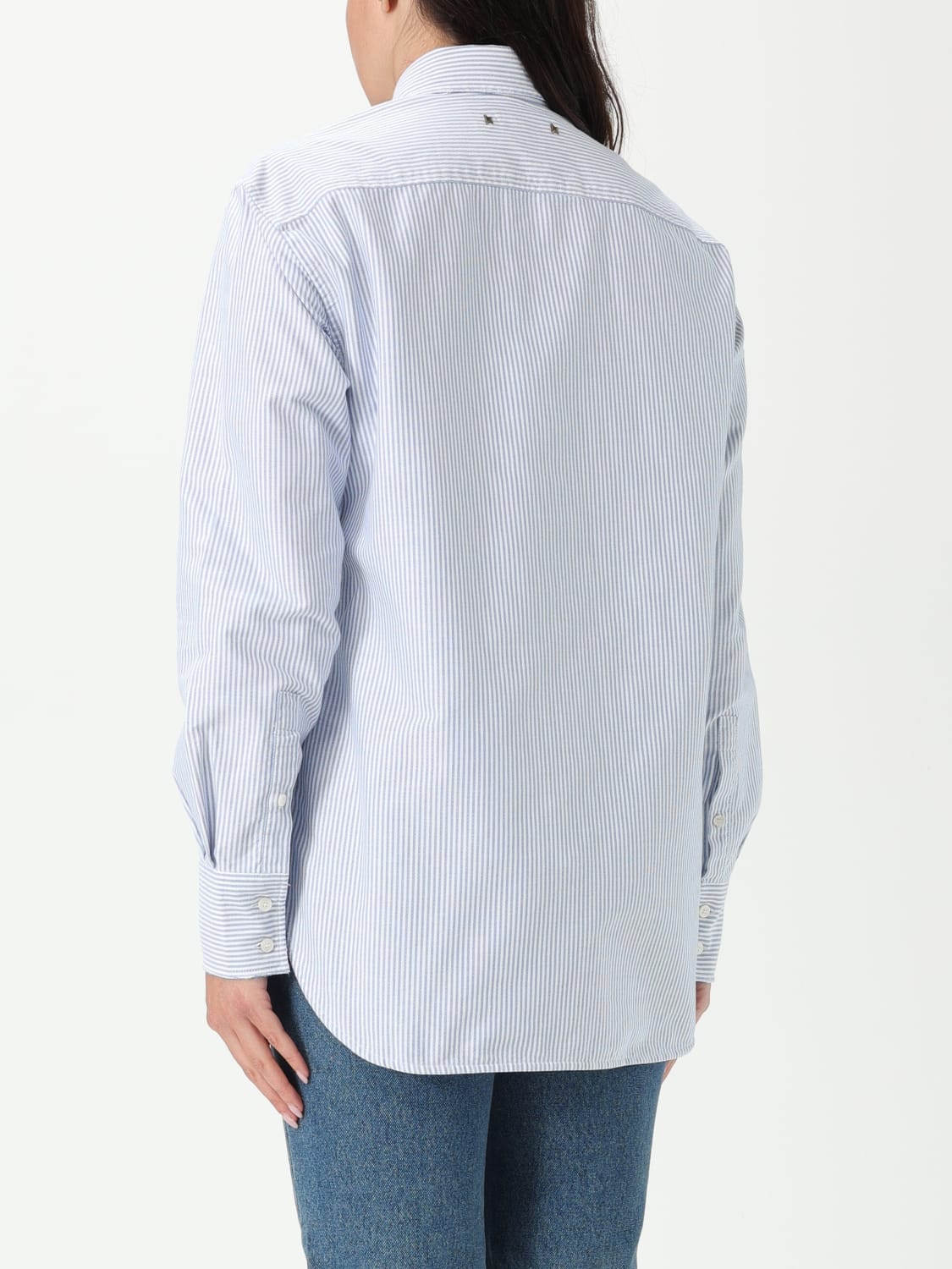 GOLDEN GOOSE CAMISA: Top mujer Golden Goose, Azul Oscuro - Img 3