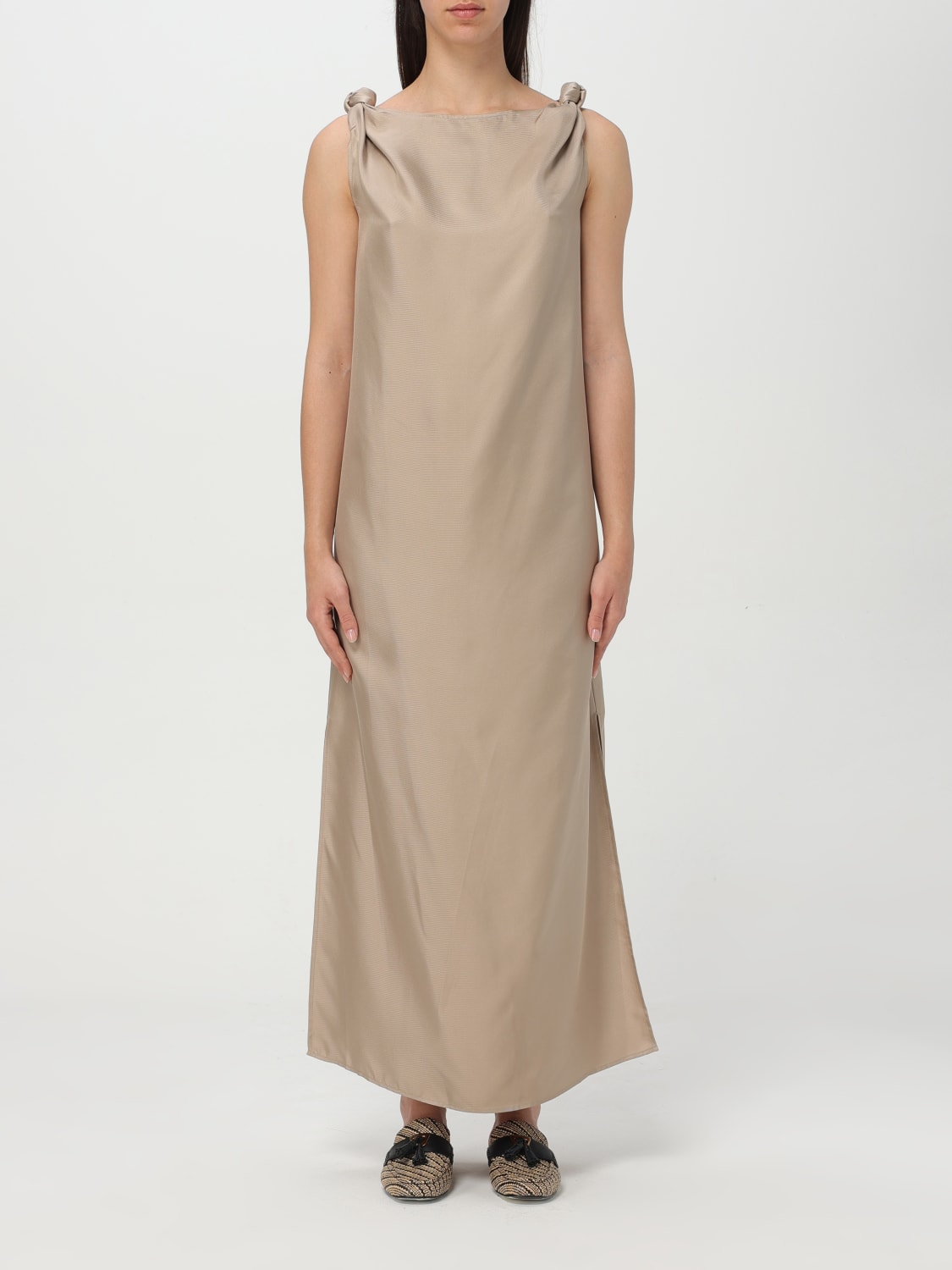 LOU LOU STUDIO ABITO: Abito basic Lou Lou Studio in seta , Avorio - Img 1