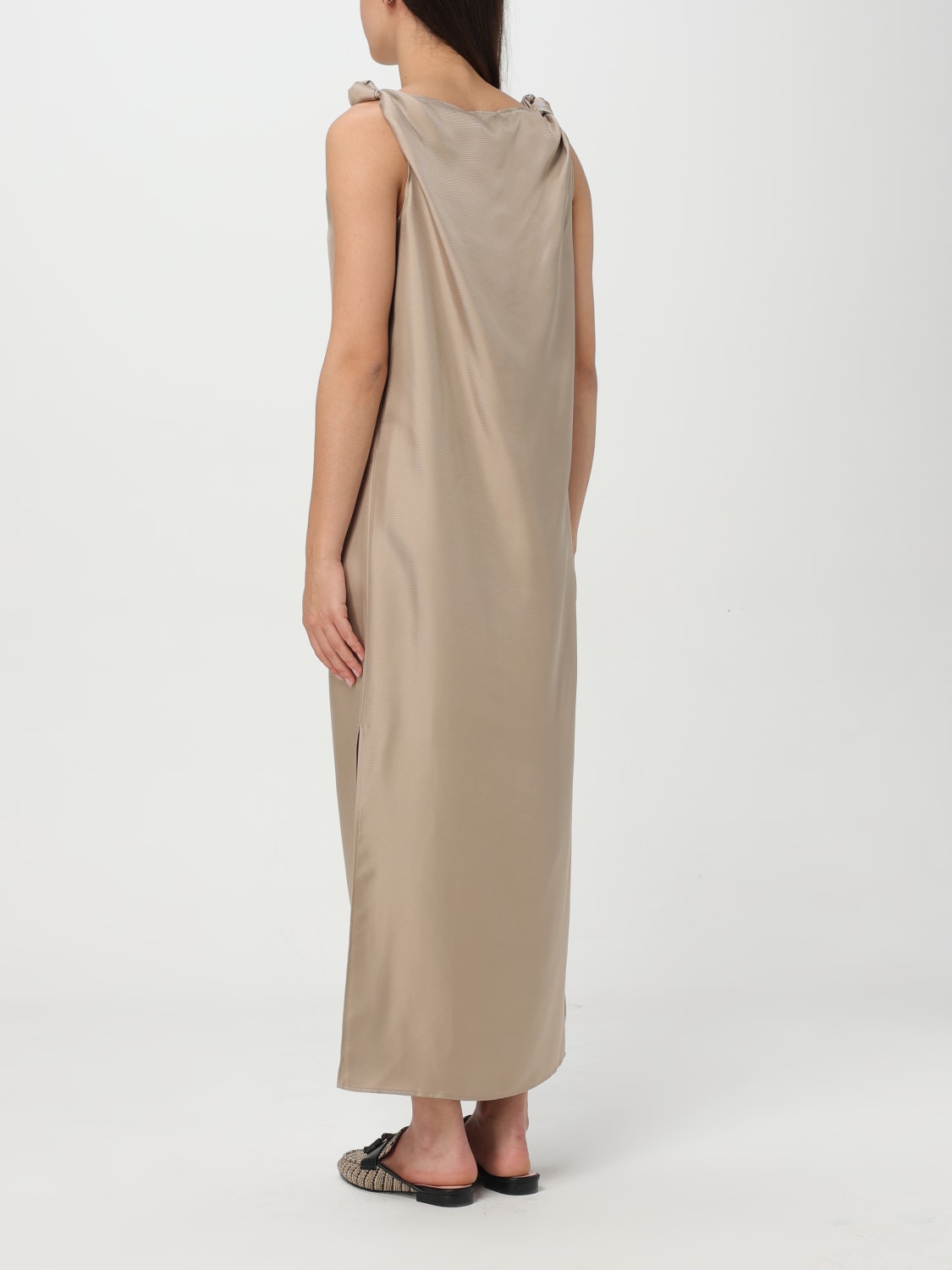 LOU LOU STUDIO ABITO: Abito basic Lou Lou Studio in seta , Avorio - Img 2